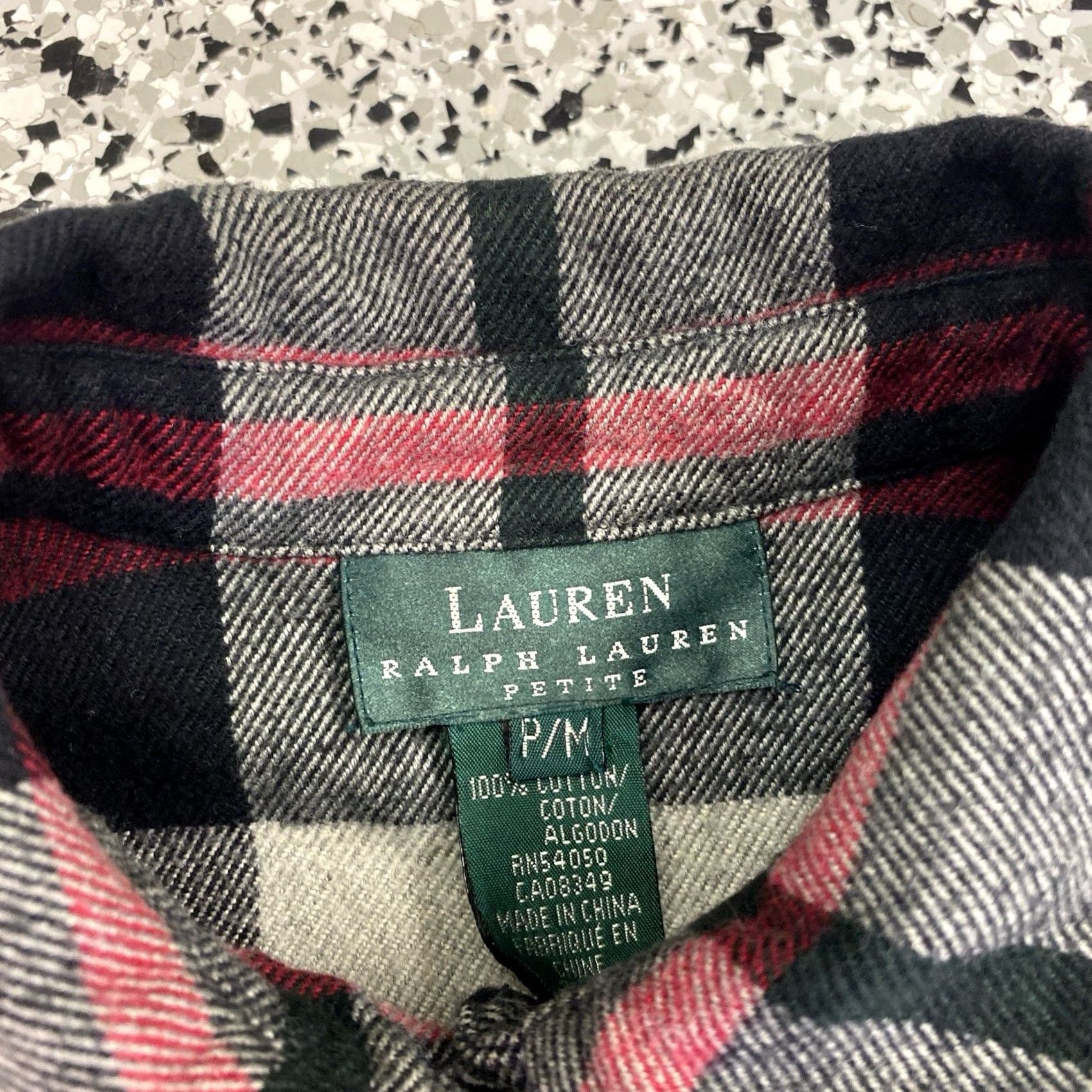 Ralph Lauren LAUREN Ralph Lauren Women’s Petite M Plaid Zip Front Collared Jacket Size M / US 6-8 / IT 42-44 - 2 Thumbnail