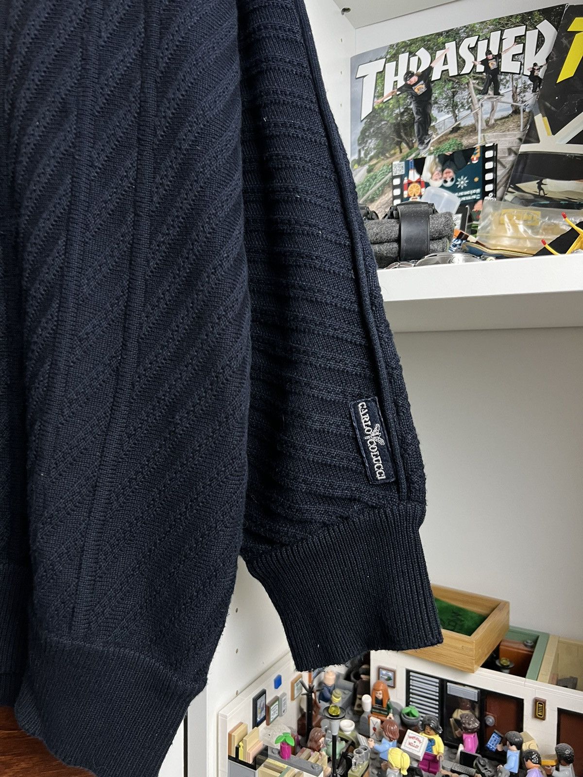Carlo Colucci × Vintage Vintage 90s Carlo Colucci knitted sweater XL designer y2k Size US XL / EU 56 / 4 - 4 Thumbnail