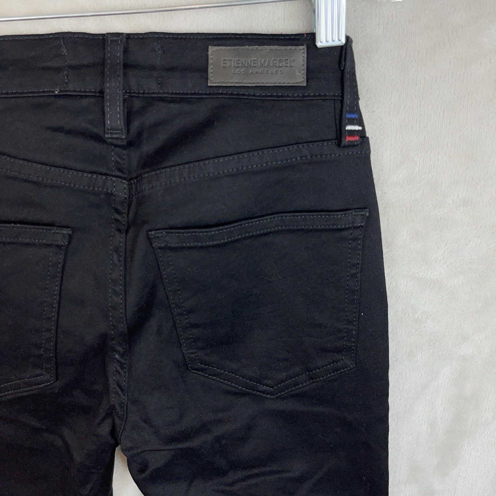 Other Etienne Marcel EM 1080 Side Zip Moto Skinny Black Jeans 25 Size 25" / US 0 / IT 36 - 7 Thumbnail