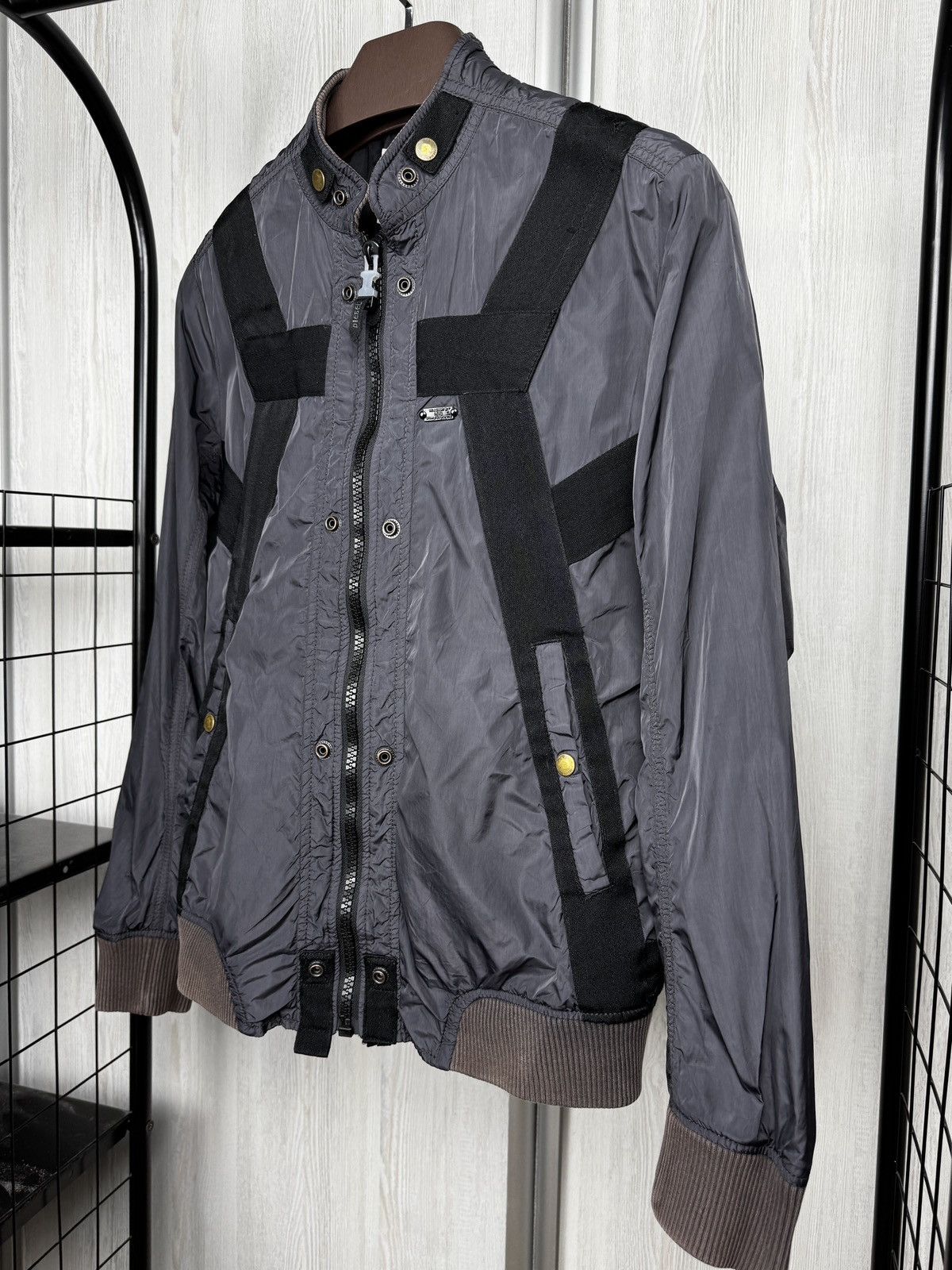 Diesel Rare Vintage DIESEL Strapped Nylon Parachute Bomber Jckt Y2K Size US S / EU 44-46 / 1 - 5 Thumbnail
