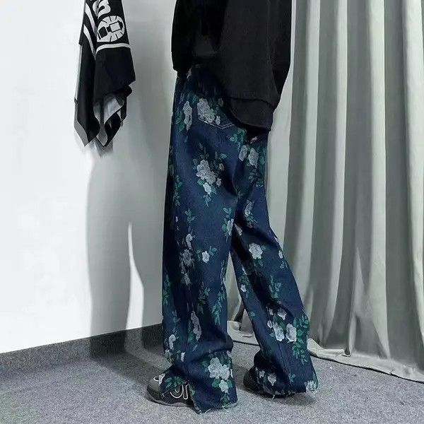 VIBE Vibe design sense full printed jacquard jeans handsome Size US 32 / EU 48 - 5 Thumbnail
