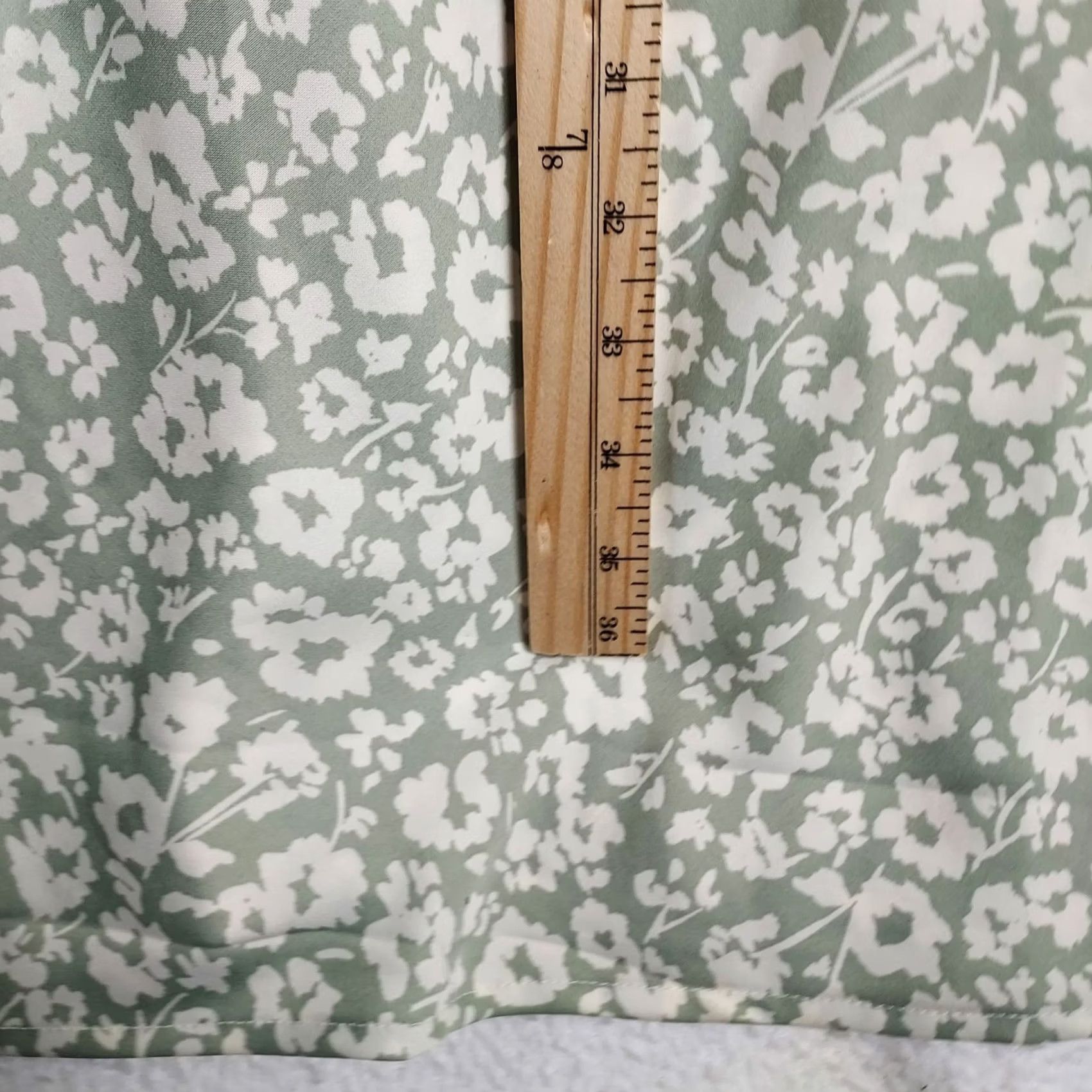 Vintage A New Day Women’s Floral Slip Dress Green White Midi Size M Dress Sleeveless Party/Cocktail Casual Size M / US 6-8 / IT 42-44 - 6 Thumbnail