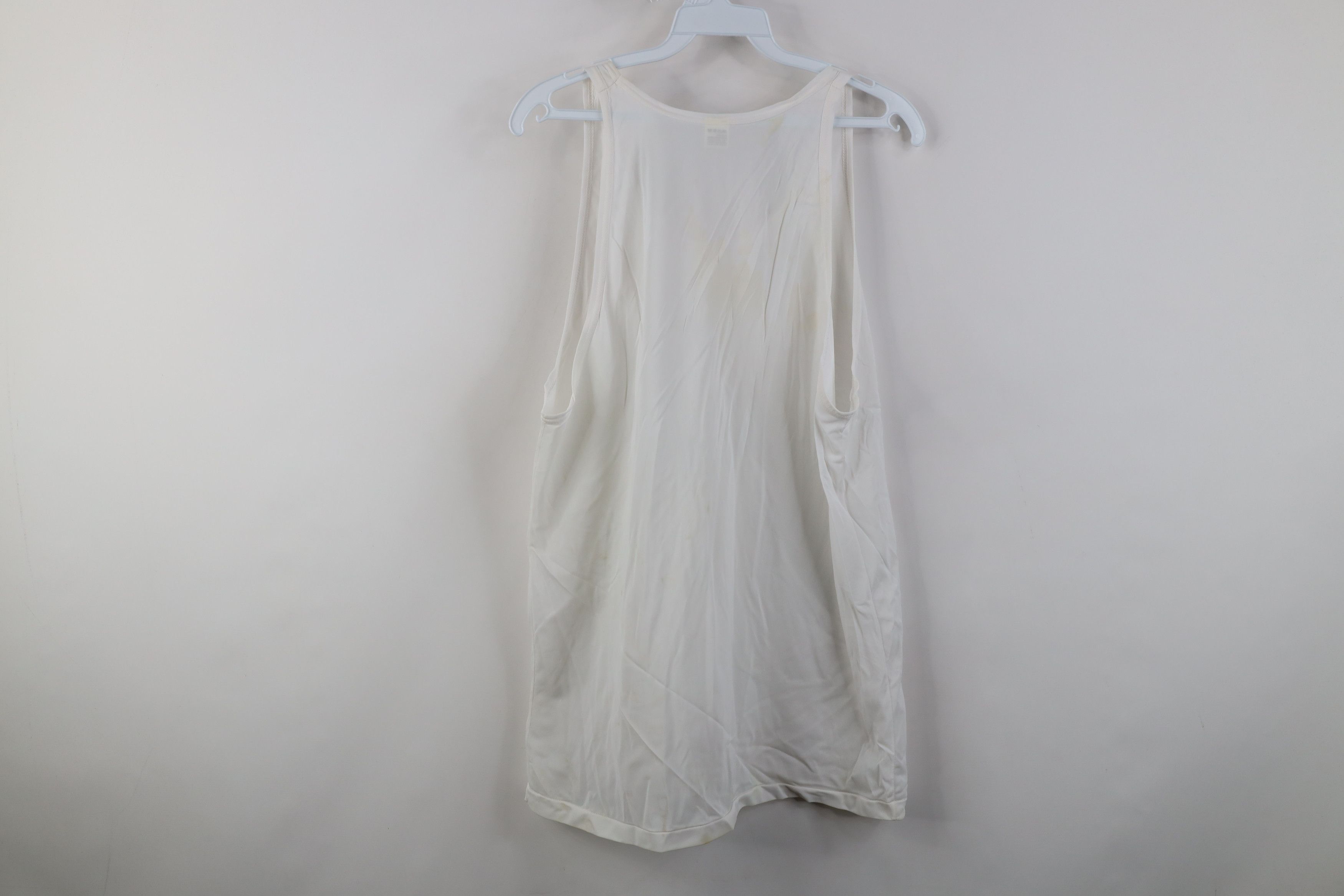 Vintage Vintage 70s Streetwear Tank Top T-Shirt White Nylon USA Size US L / EU 52-54 / 3 - 12 Thumbnail