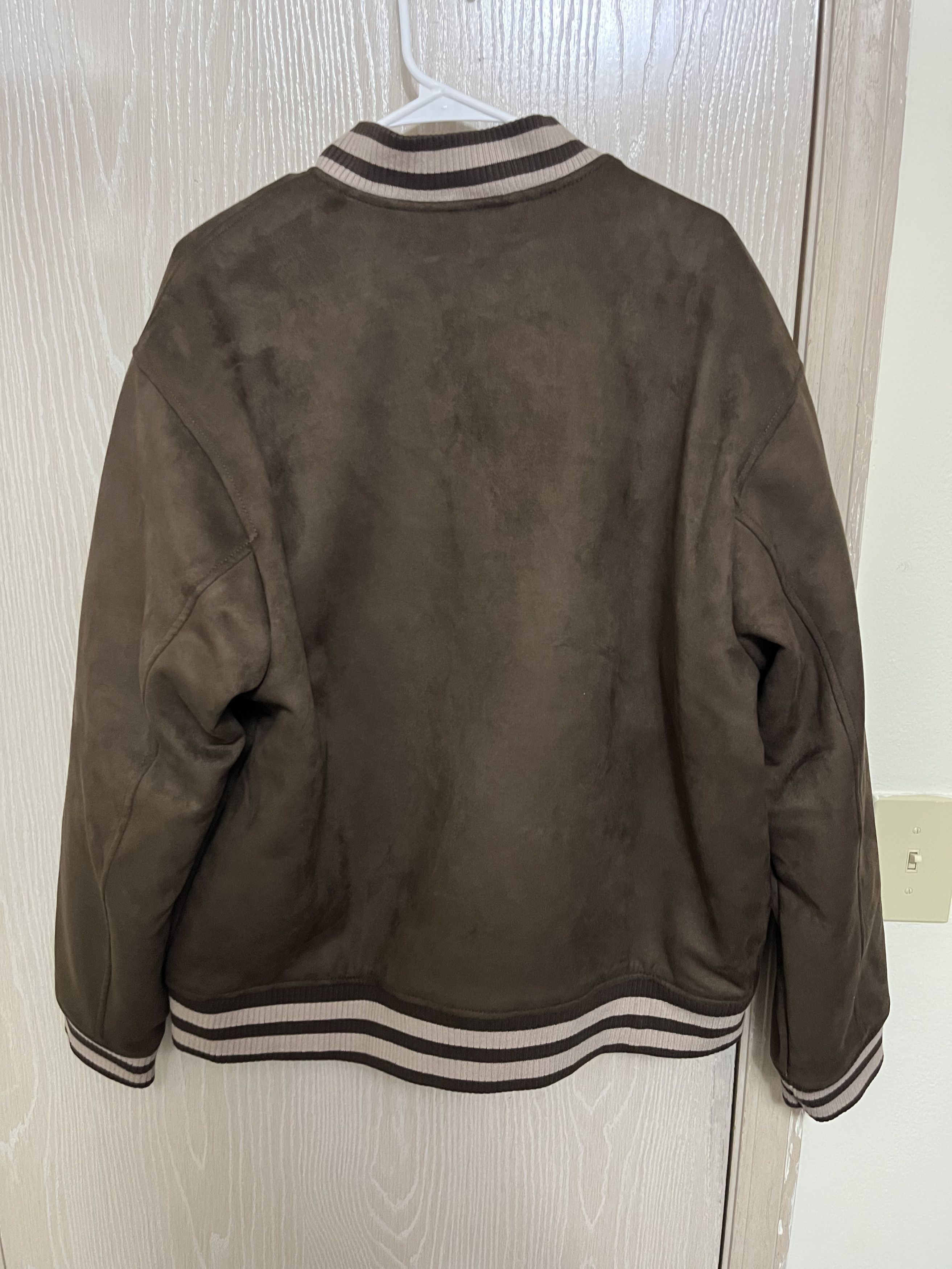 Abercrombie & Fitch Abercrombie Brown Leather Jacket Size US XL / EU 56 / 4 - 2 Thumbnail