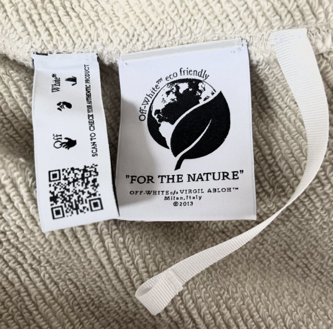 Off-White Off-White Virgil Abloh Zip-Hoodie Beige in L neu mit Etikett Size US L / EU 52-54 / 3 - 5 Thumbnail
