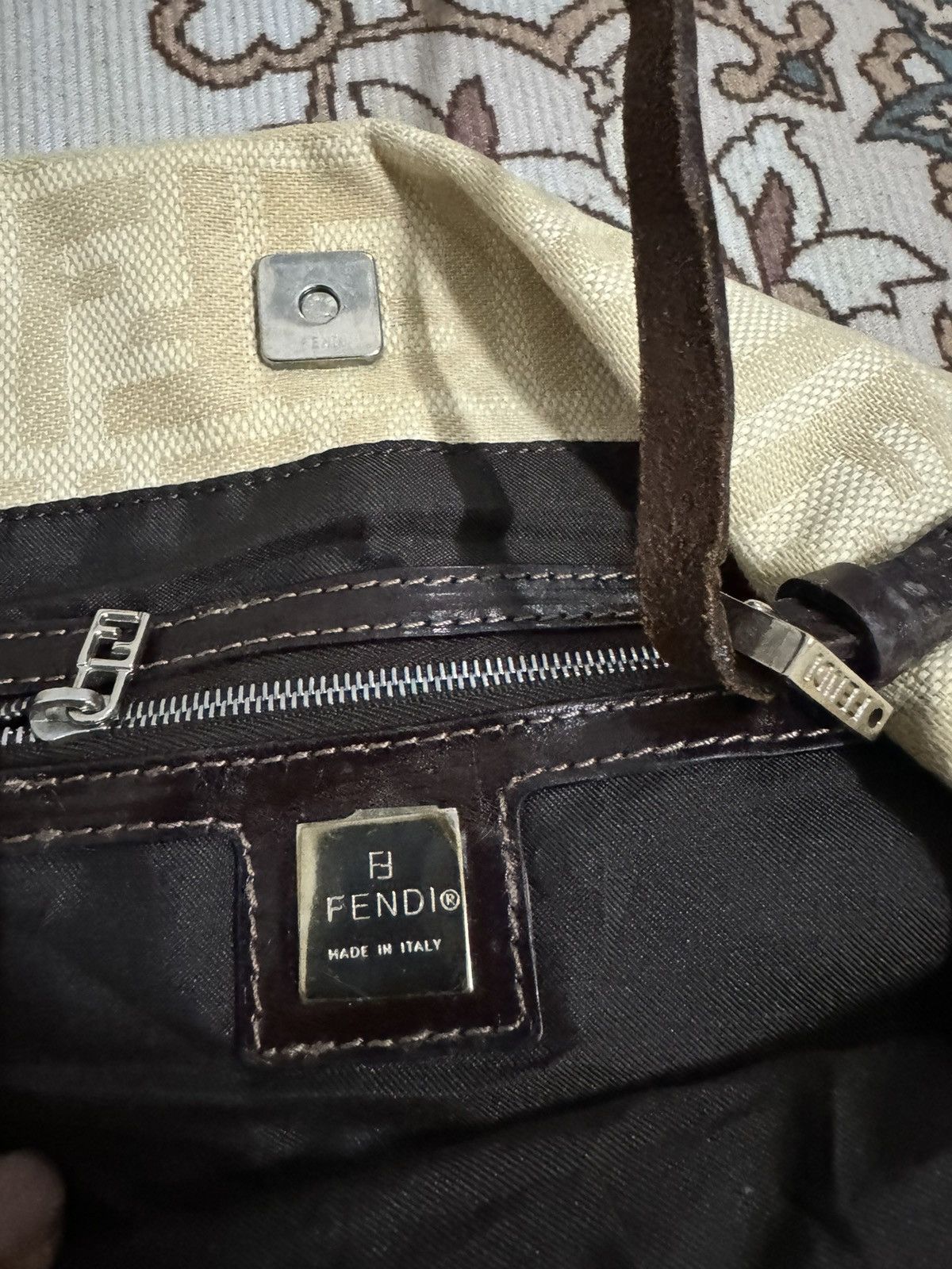 Fendi FENDI ZUCCA MONOGRAM CANVAS TOTE BAG Size ONE SIZE - 9 Thumbnail