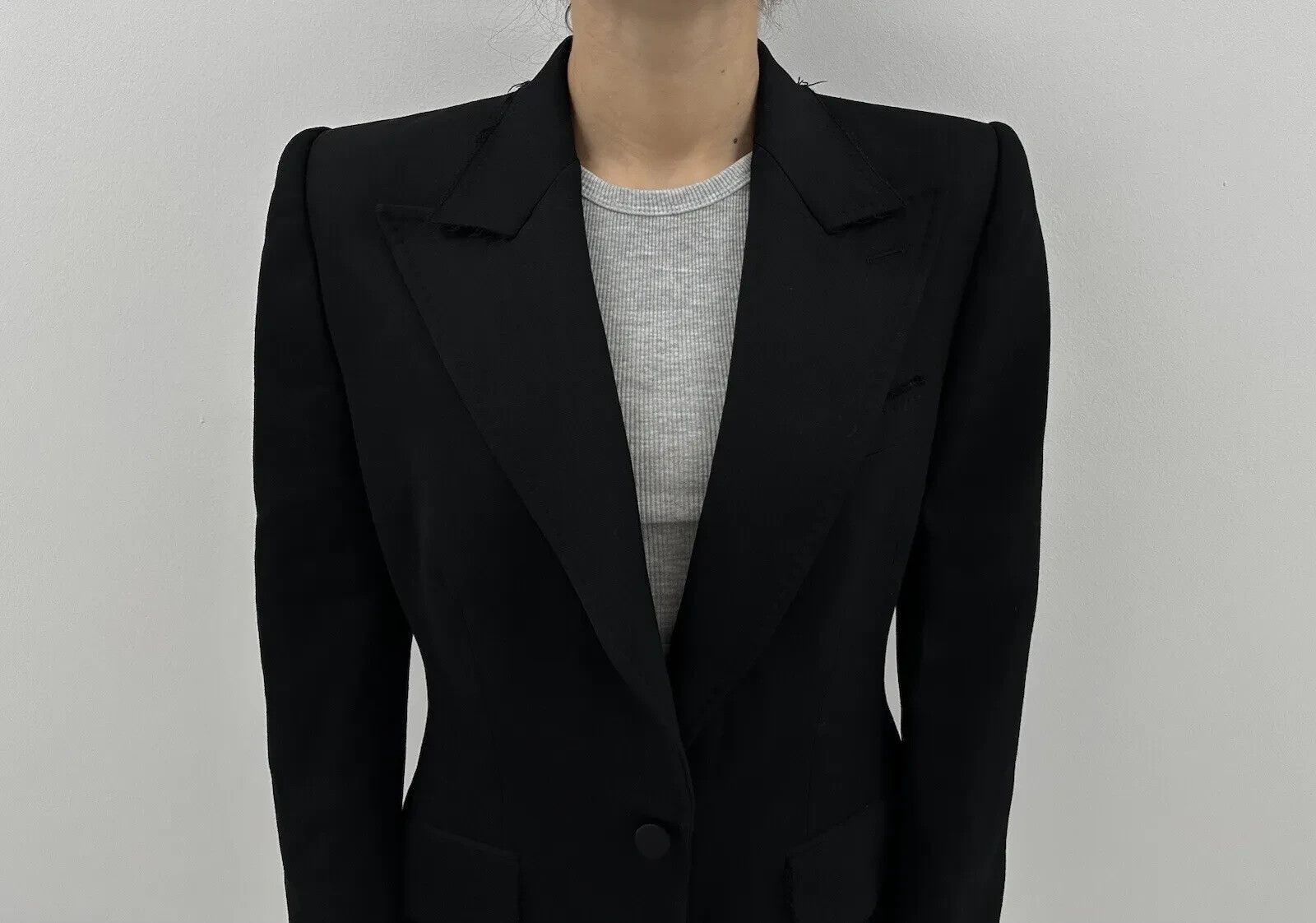 Dolce & Gabbana DDP Dolce&Gabbana Wool Blazer Tailored Fitted Womens Size M / US 6-8 / IT 42-44 - 4 Thumbnail