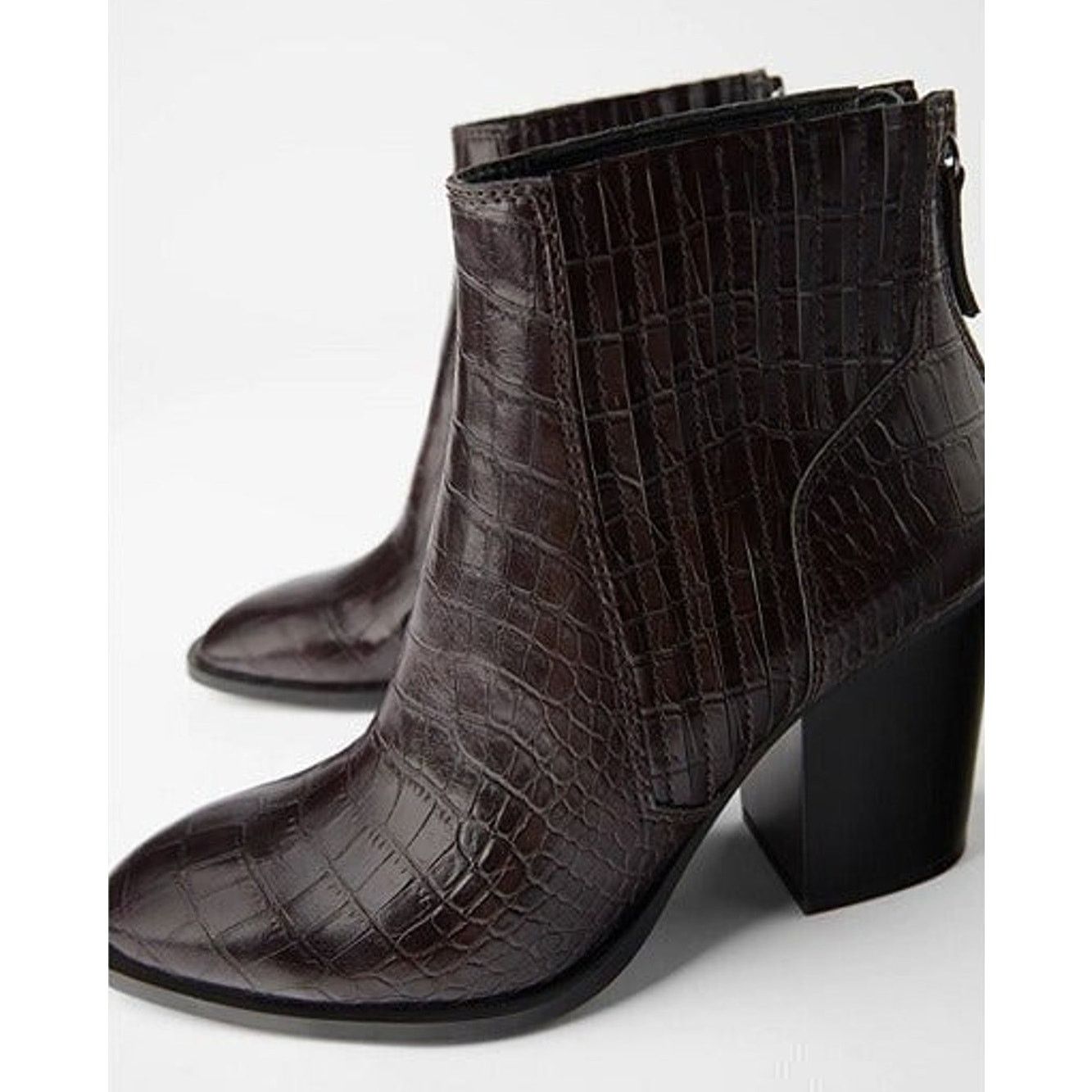 Zara ZARA Heeled Ankle Boots NWT Size US 10 / IT 40 - 6 Thumbnail