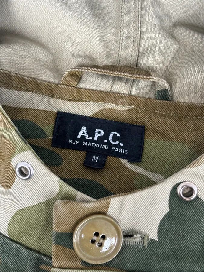A.P.C. A.P.C. Khaki Camo Hooded Jacket Multi-Pocket Jacket Size US M / EU 48-50 / 2 - 10 Thumbnail