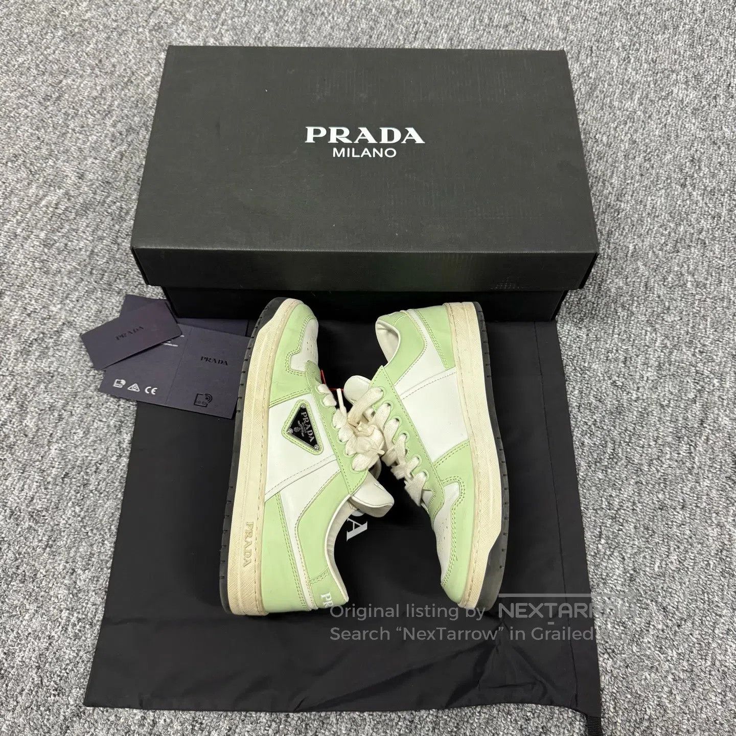 Prada Prada Color blend, triangle mark, letter logo, board shoes Size US 5.5 / IT 35.5 - 4 Thumbnail