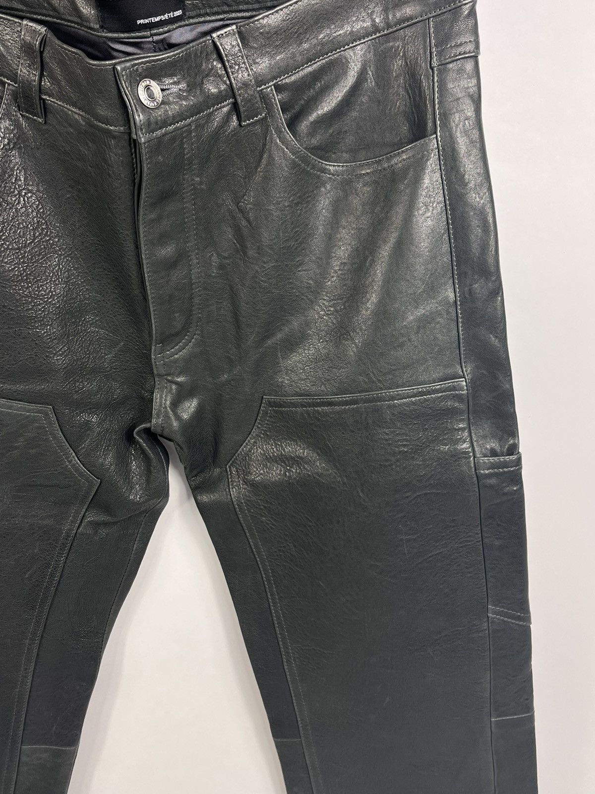 Enfants Riches Deprimes SOFT LEATHER SLIM FIT PANELLED TROUSERS Size US 34 / EU 50 - 3 Thumbnail
