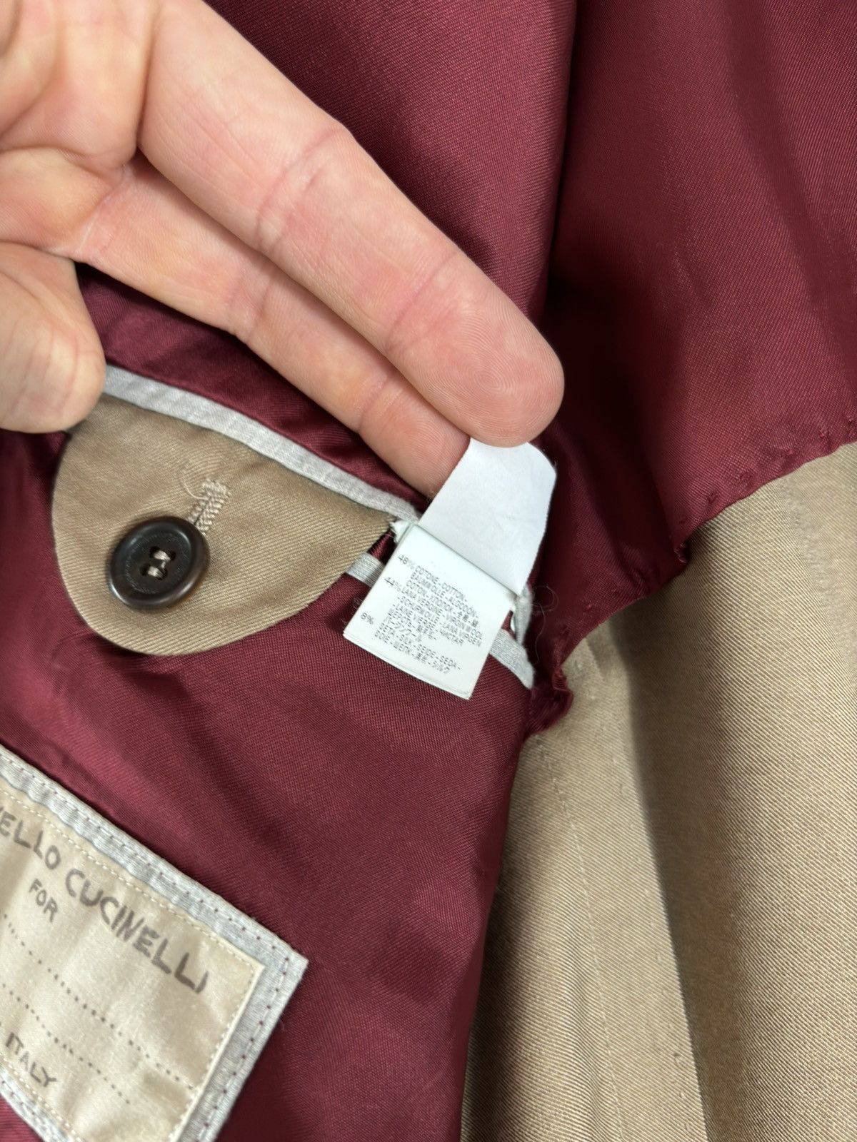 Brunello Cucinelli × Designer Brunello Cucinelli Silk Wool Blazer Blazer Suit Jacket Size 44R - 7 Thumbnail