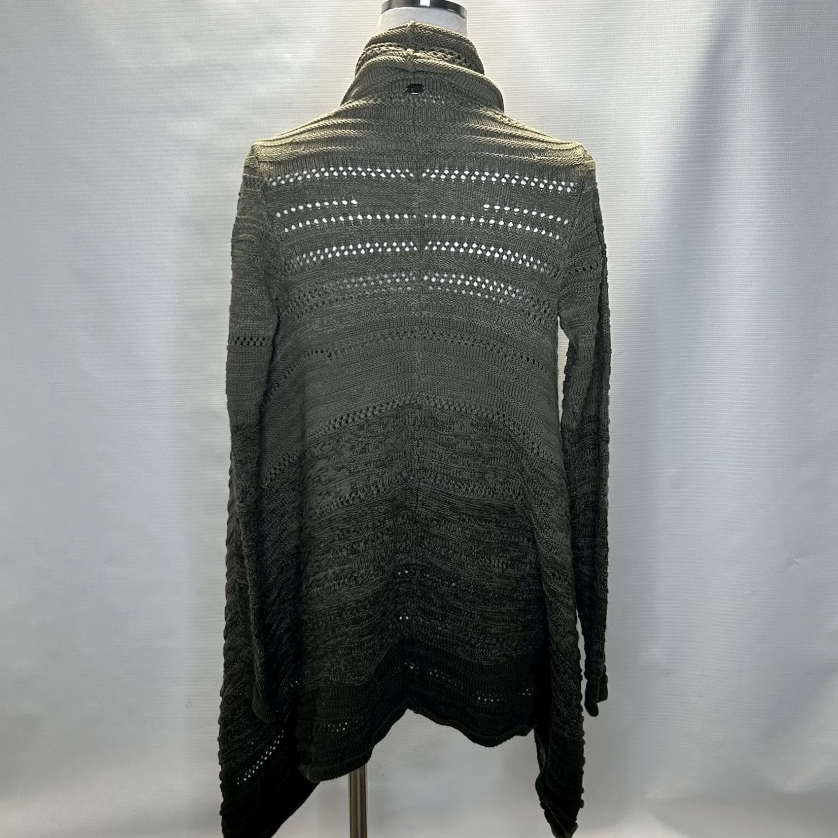 Athleta Athleta Wilton Wrap Open Waterfall Knit Cardigan Small Green Womens Sweater Size S / US 4 / IT 40 - 3 Thumbnail