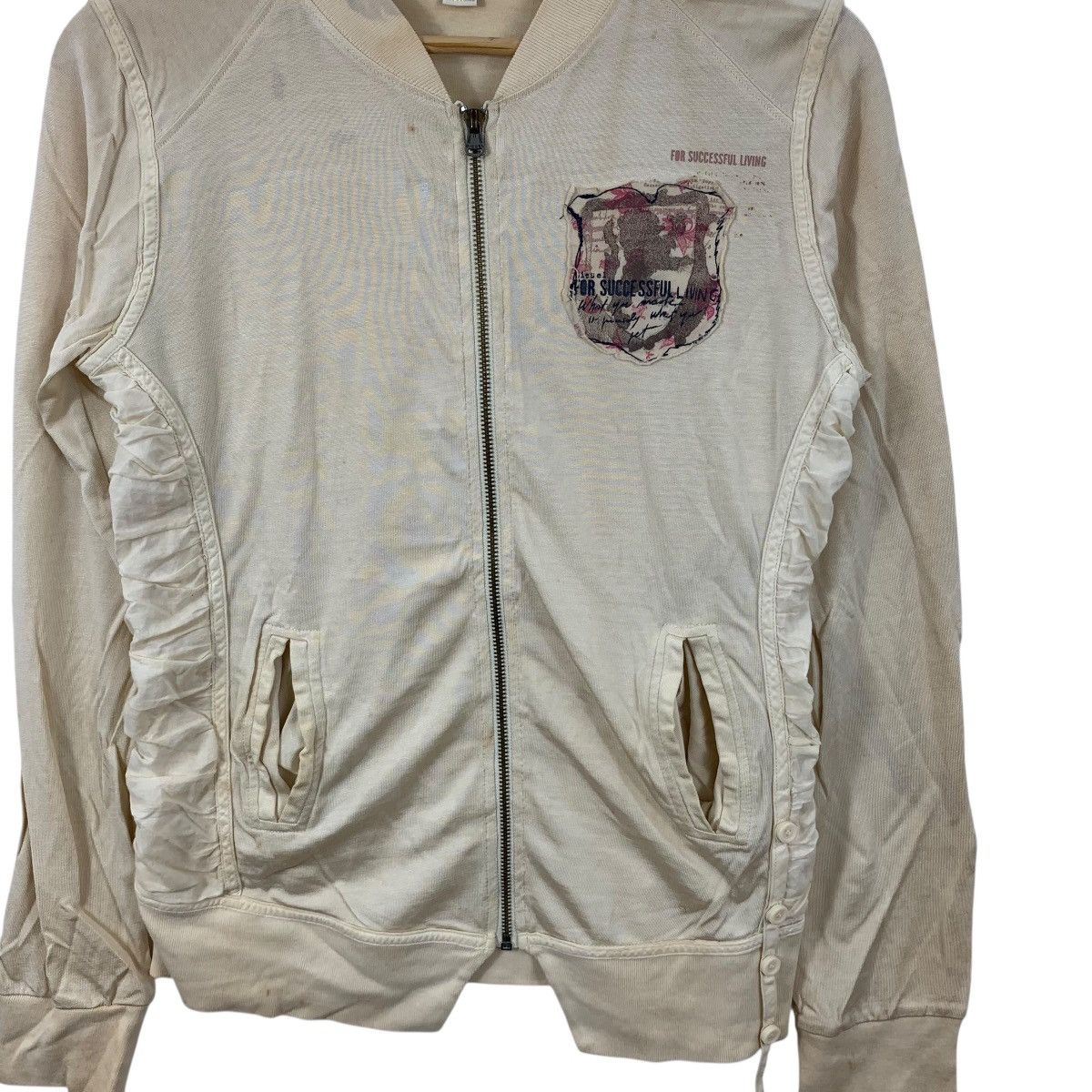 Diesel DIESEL ITALY Successful Living Distress Design Hoodie Zipper Size M / US 6-8 / IT 42-44 - 5 Thumbnail
