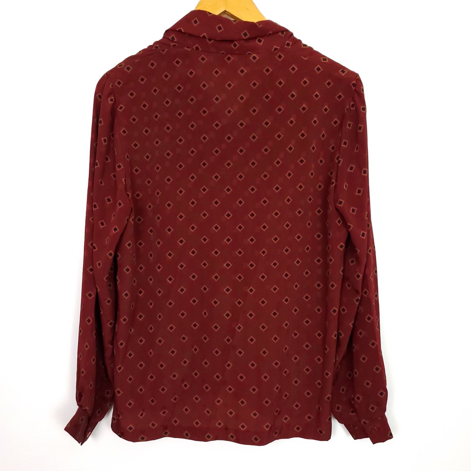 Other Vintage 70's Russ Sheer Bow Neck Tie Blouse M-L Size M / US 6-8 / IT 42-44 - 2 Thumbnail