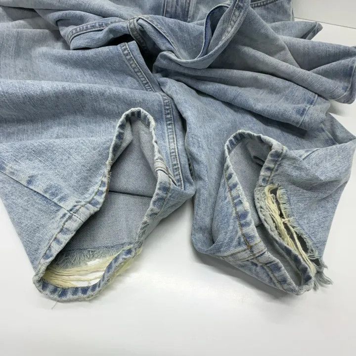 Balenciaga Balenciaga Men's Blue Zipper Pocket Denim Pants 0079-2507 Size US 31 - 8 Thumbnail