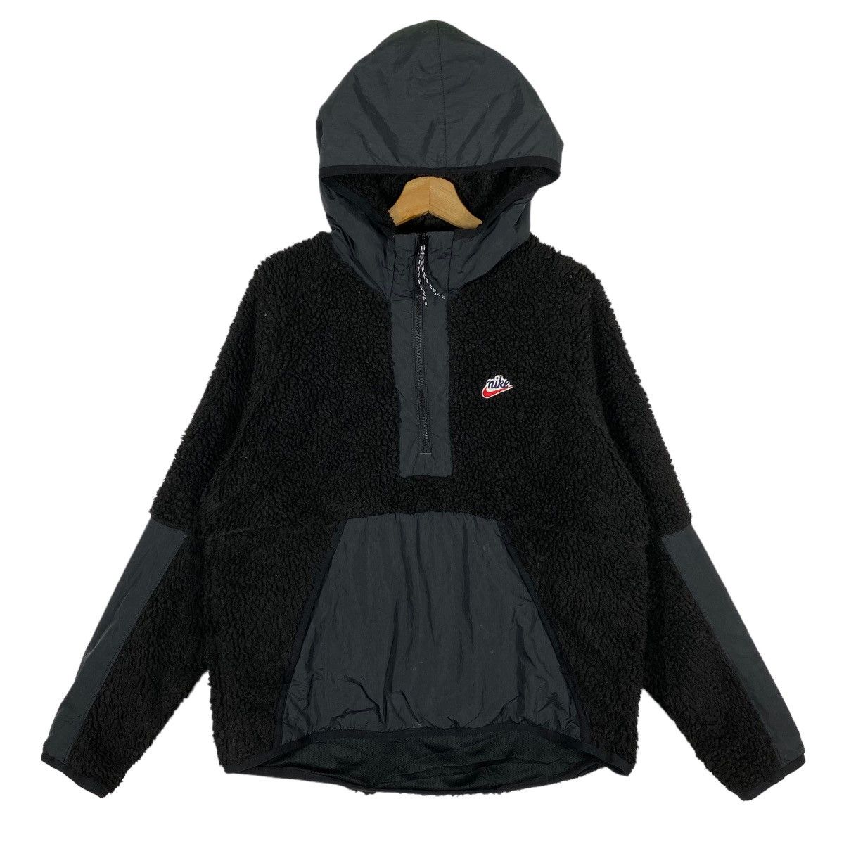 cropped nike half zip