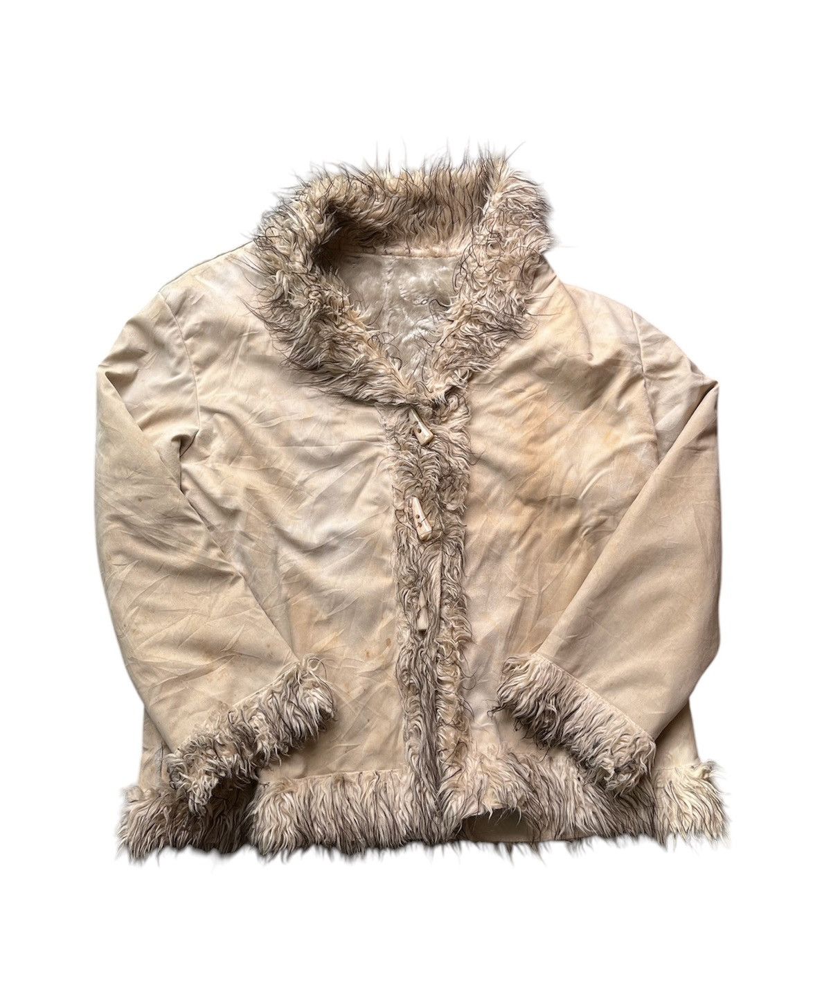 If Six Was Nine × Japanese Brand × Le Grande Bleu (L.G.B.) UNBRAND FUR HEAVY COATS HOMELESS Size US S / EU 44-46 / 1 - 1 Thumbnail
