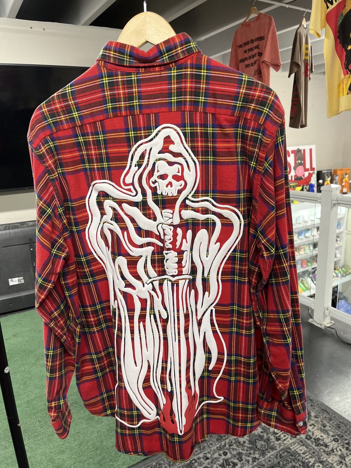 Warren Lotas Warren Lotas Red Sherpa-Lined Flannel Size US M / EU 48-50 / 2 - 2 Thumbnail
