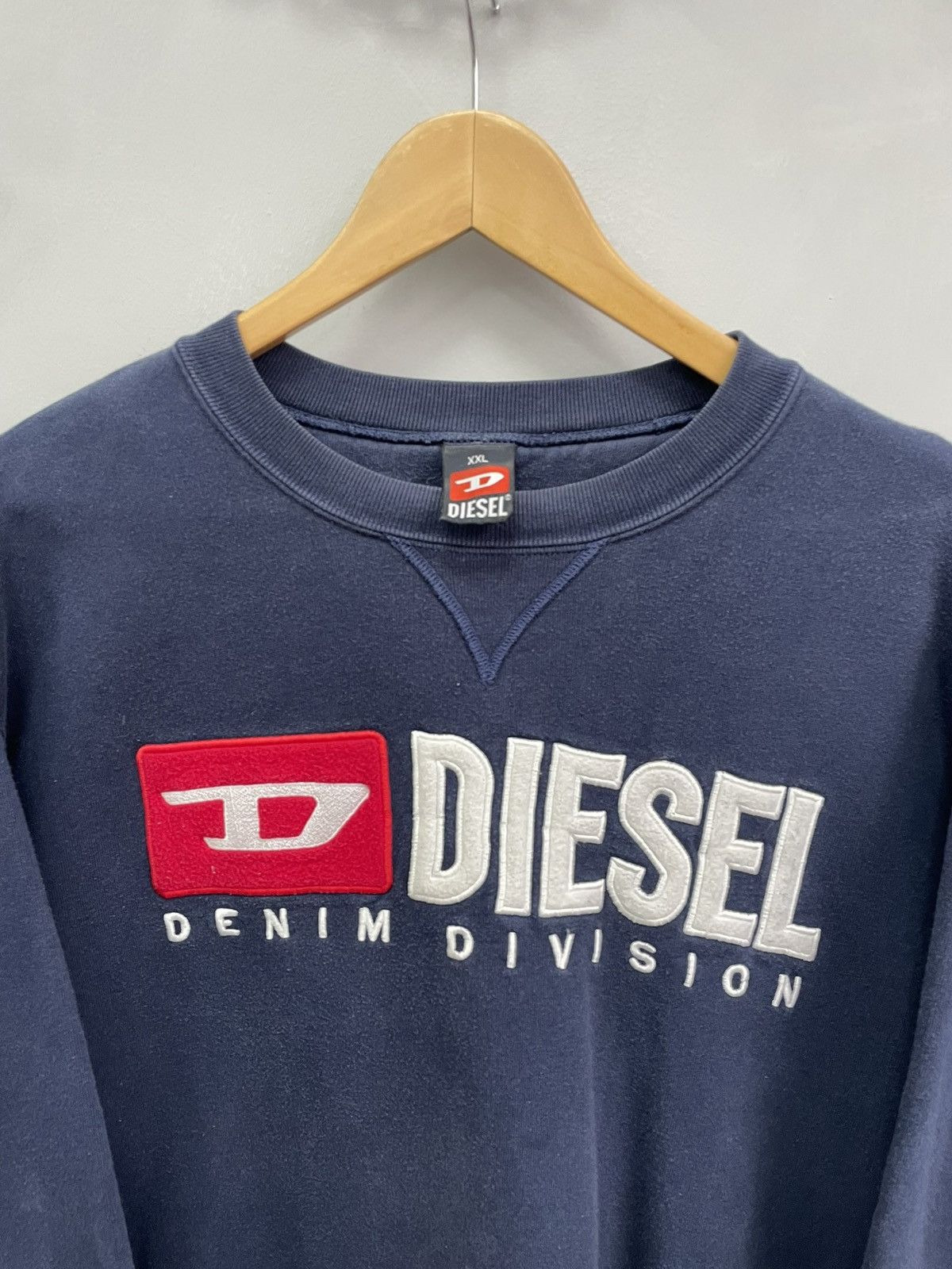 Diesel × Japanese Brand × Vintage VINTAGE 90s y2k boxy diesel sweatshirt hoodie Size US XL / EU 56 / 4 - 3 Thumbnail
