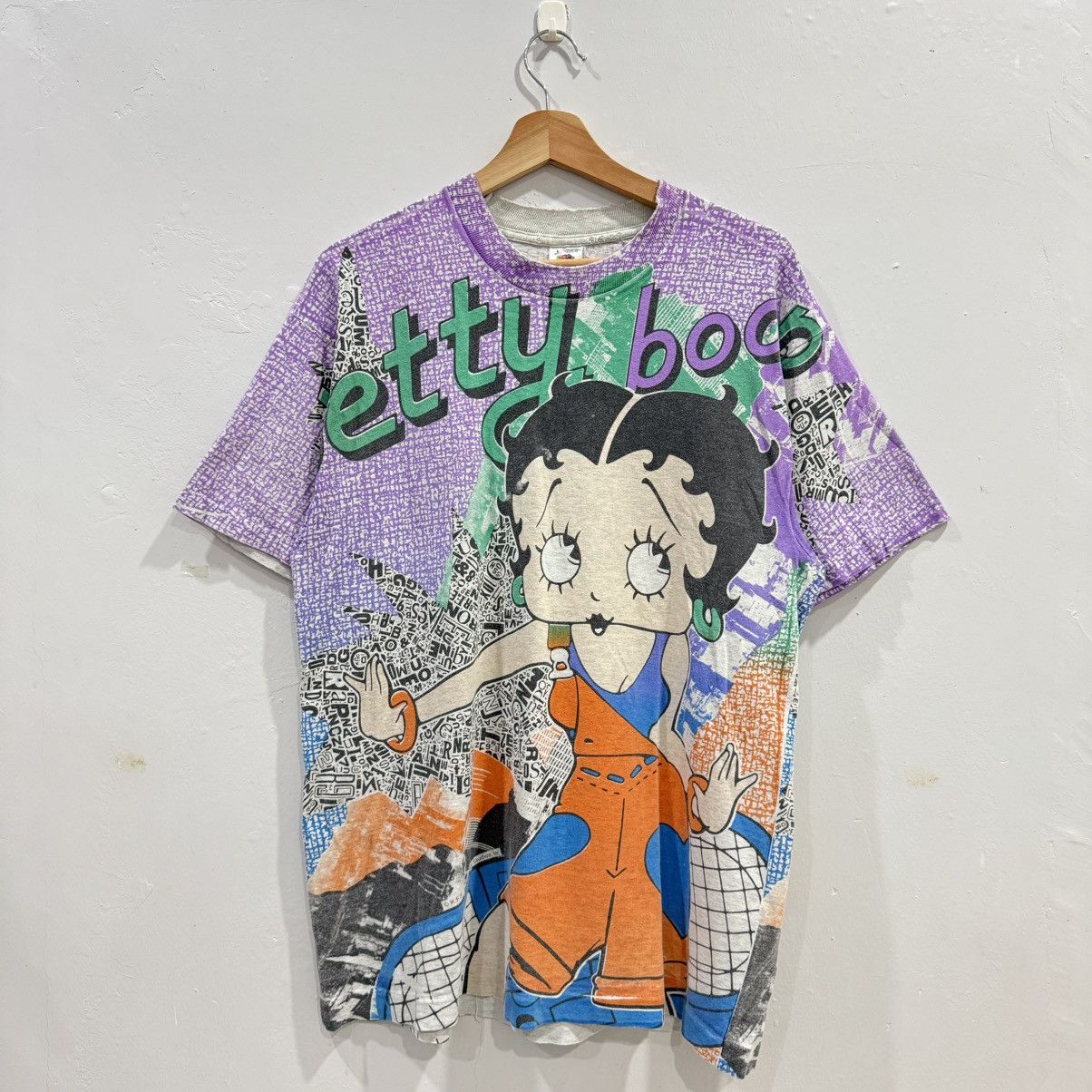 Cartoon Network Vintage Early 90s Betty Boop Aop Tee Size US L / EU 52-54 / 3 - 1 Thumbnail