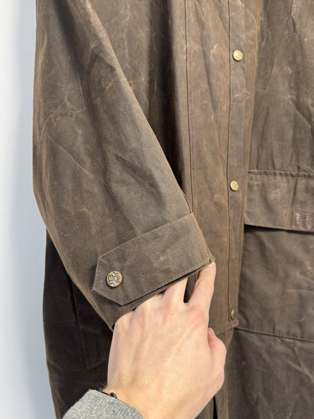 Other Burke Wills vintage wax waxed cotton short weatherall jacket Size US M / EU 48-50 / 2 - 8 Thumbnail