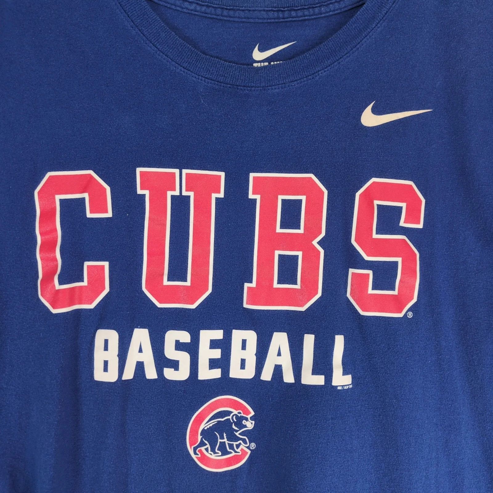 Nike Nike Tee Athletic Cut Chicago Cubs Baseball T-Shirt MLB L Size US L / EU 52-54 / 3 - 3 Thumbnail