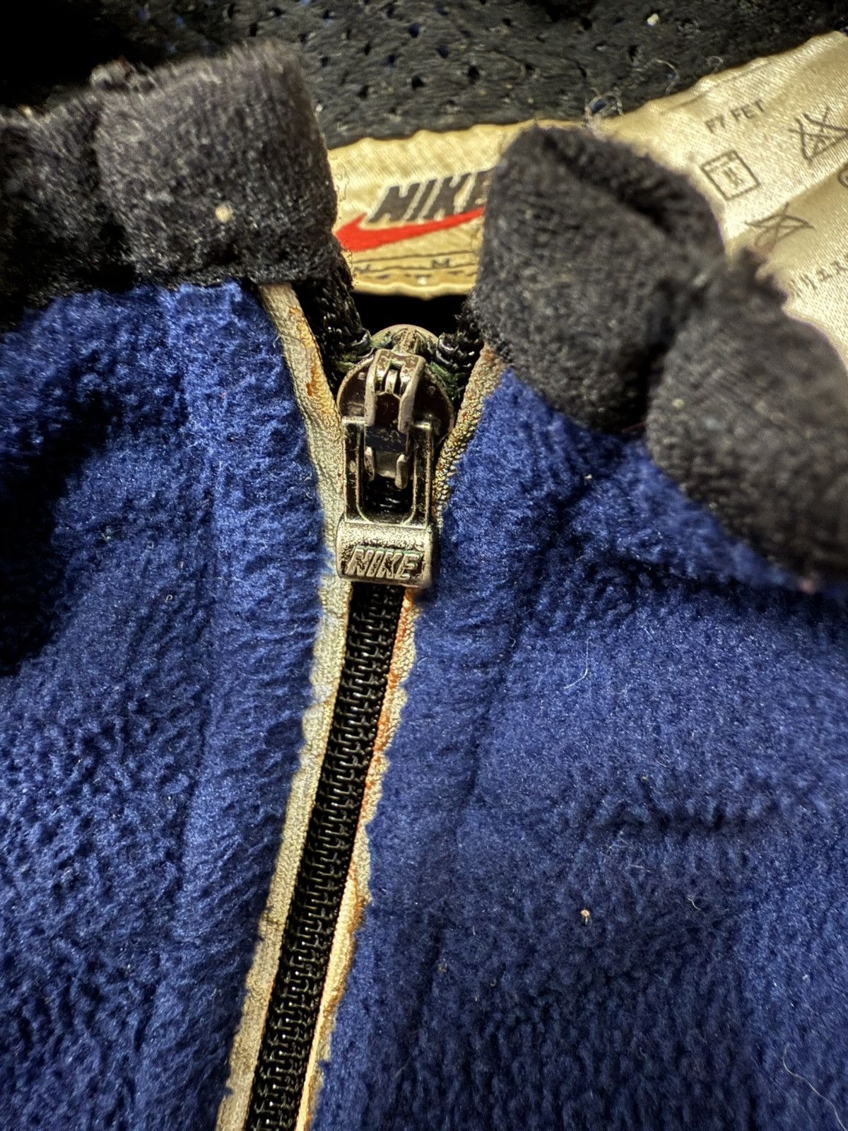 Nike × Vintage Vintage 90s Nike Thermafit Halfzipper Fleece Sweater Size US S / EU 44-46 / 1 - 7 Thumbnail