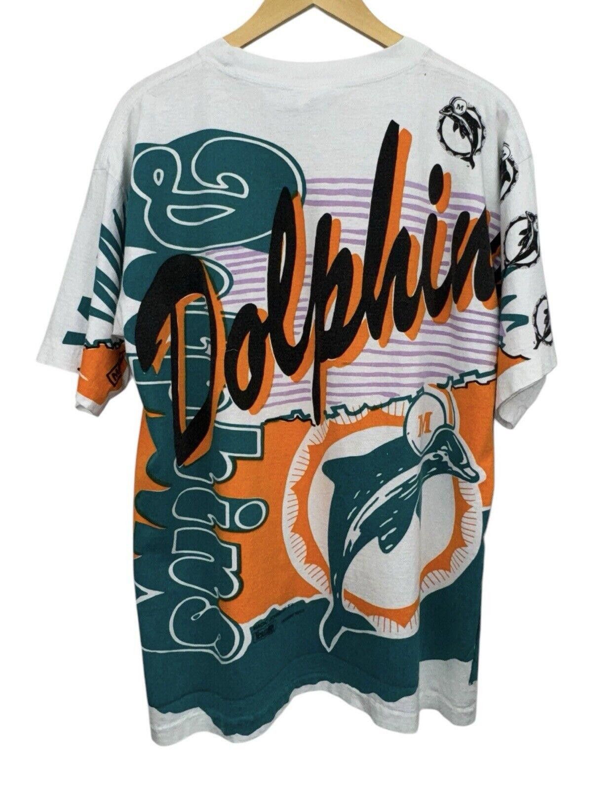 Designer Vintage Magic Johnson Tees Miami Dolphins 1993 AOP Shirt XL Size US XL / EU 56 / 4 - 7 Thumbnail