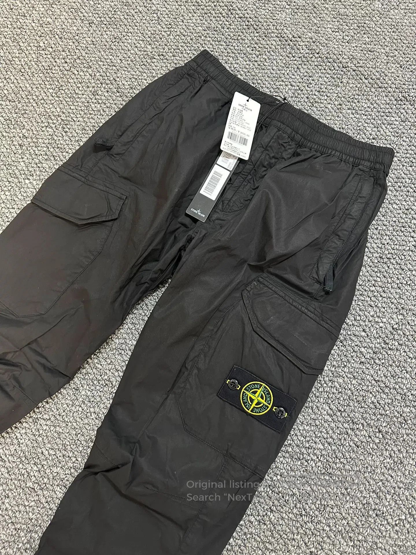 Stone Island stone island black cargo pants with tags. Size US 30 / EU 46 - 2 Thumbnail
