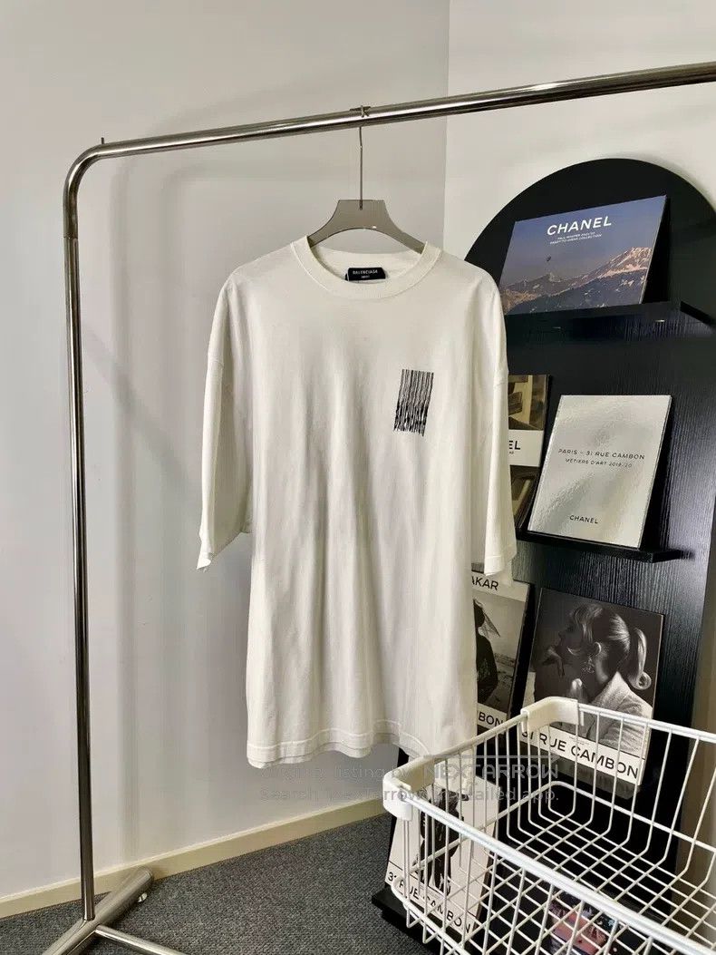 Balenciaga Balenciaga Alphabet Logo print waterfall letter short slee Size US XS / EU 42 / 0 - 1 Thumbnail