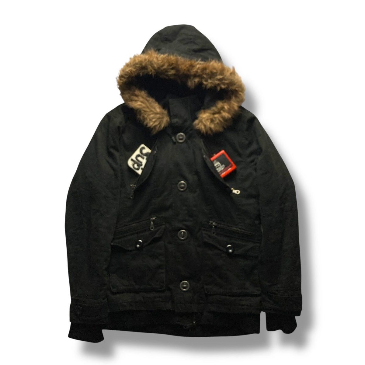If Six Was Nine 🇯🇵 IN THE ATTIC PUNK GOTHIC DETACHABLE FUR HOODIE JACKET Size US L / EU 52-54 / 3 - 1 Thumbnail