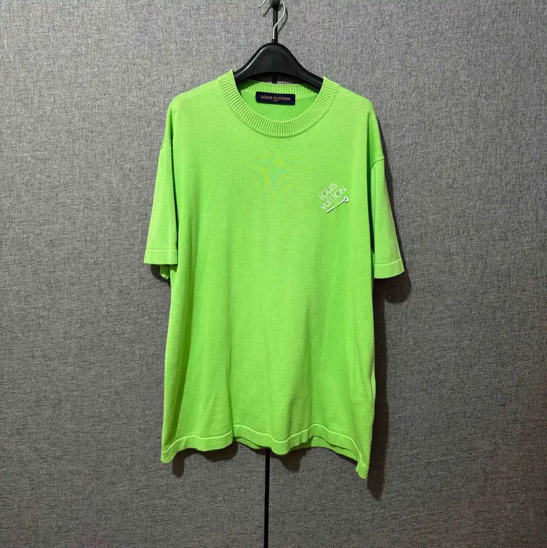 Louis Vuitton Louis Vuitton Green Wool Embroidered Logo Sweater 0089 Size US M / EU 48-50 / 2 - 1 Thumbnail