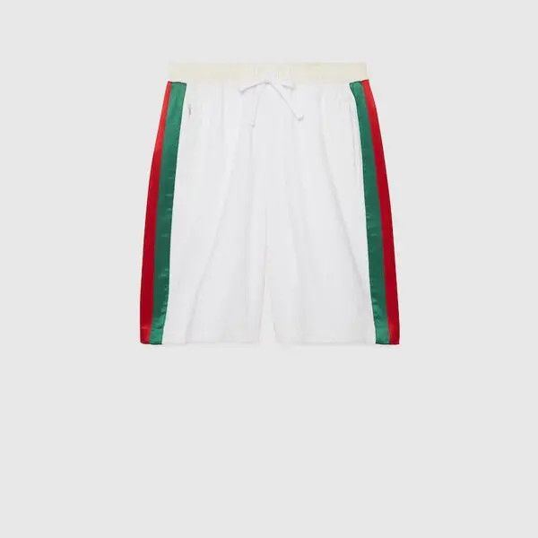 Gucci GG COTTON TERRY CLOTH SHORTS WITH WEB DETAIL Size US 28 / EU 44 - 1 Thumbnail