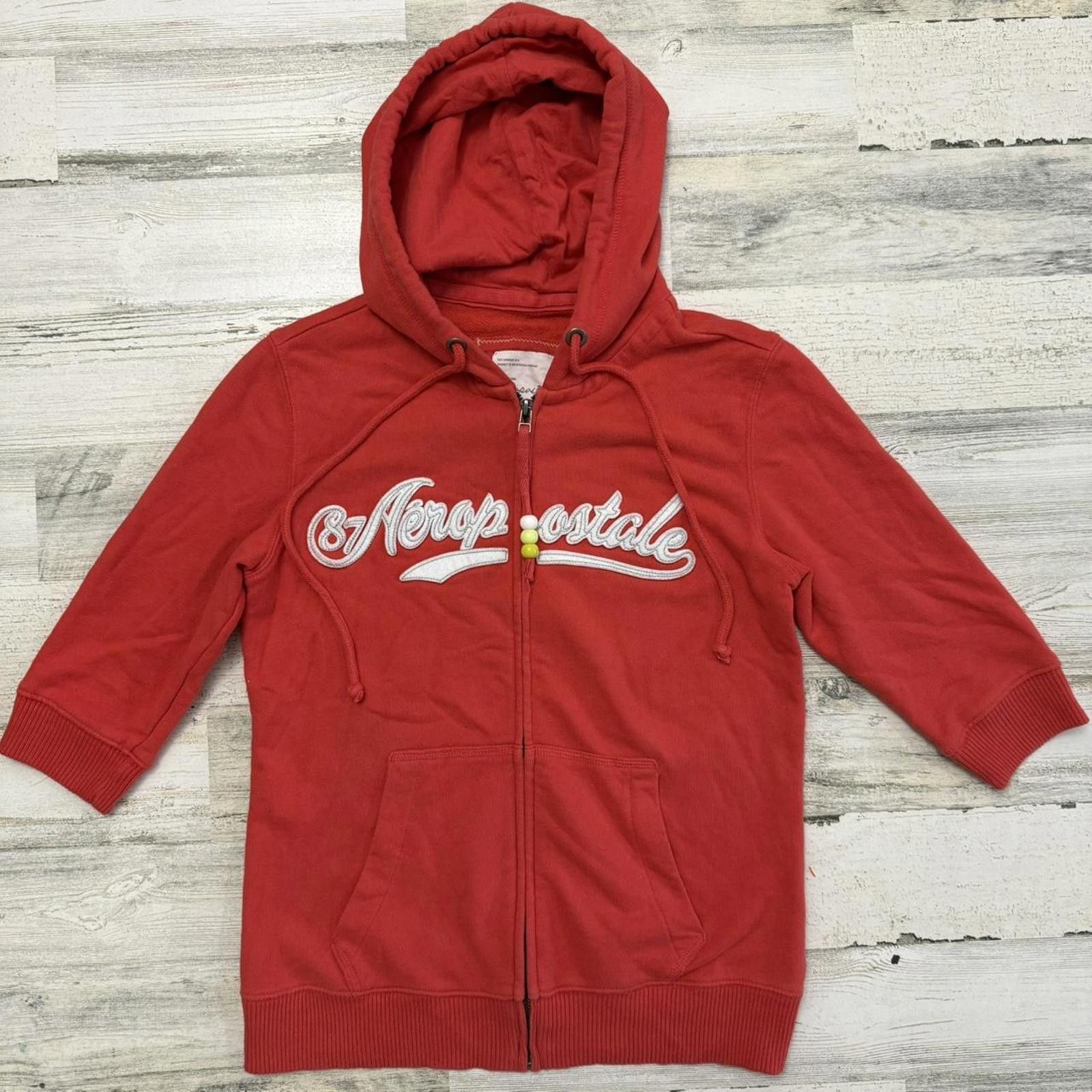 Aeropostale Y2k 3/4 sleeve aeropostale hoodie sweater beads Size L / US 10 / IT 46 - 1 Thumbnail