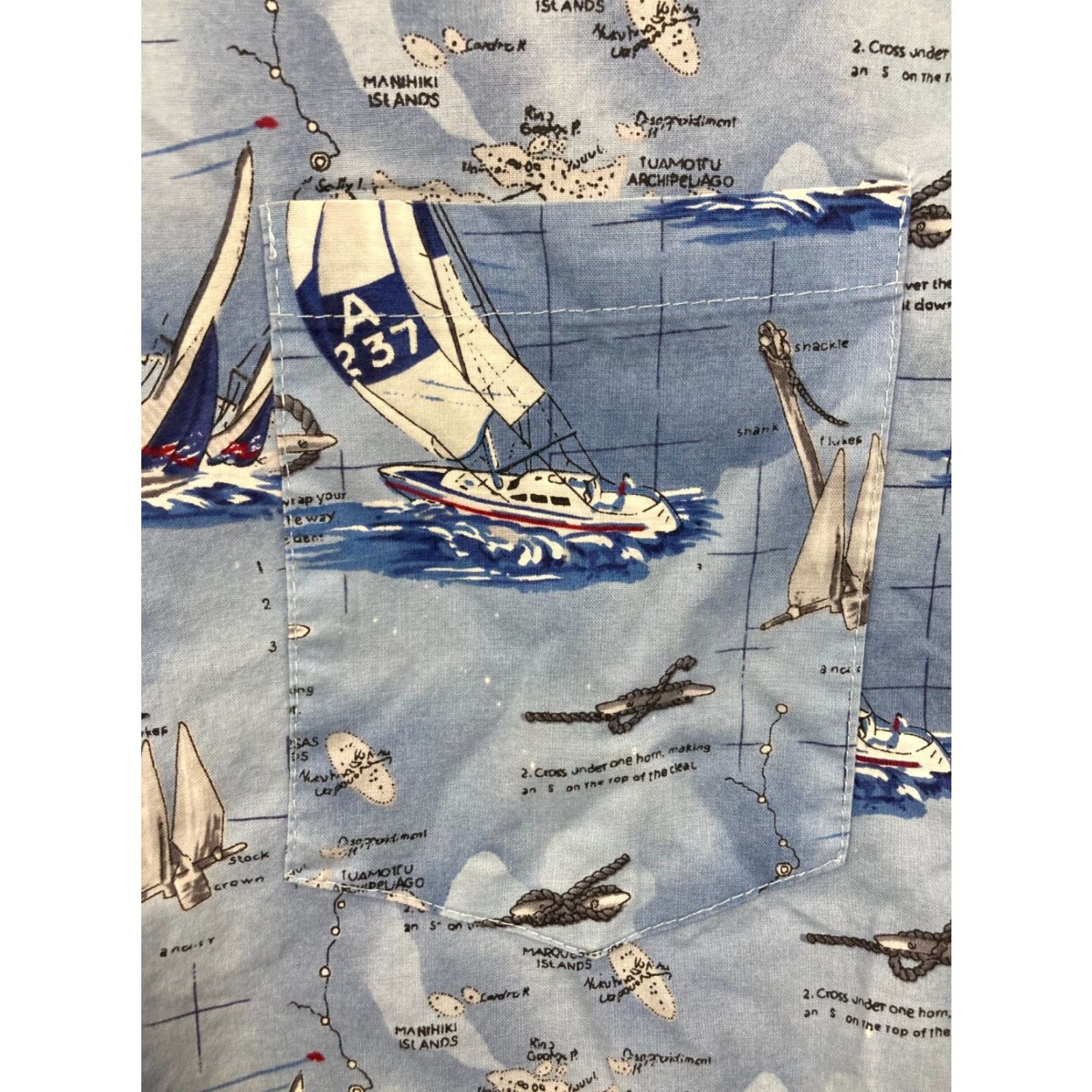 DANCER Toucan Dance Shirt Mens Large Hawaiian Button Up Casual Sailing boats Size US L / EU 52-54 / 3 - 2 Thumbnail