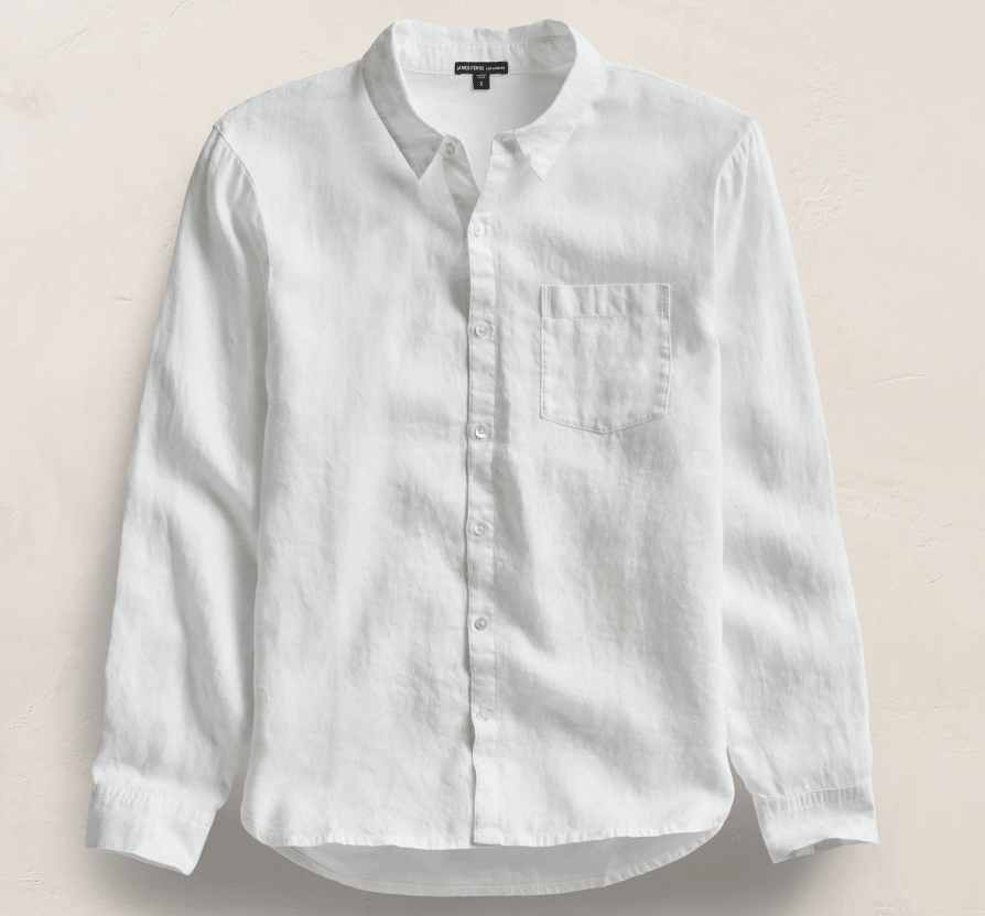 James Perse James Perse White Linen Size US M / EU 48-50 / 2 - 1 Thumbnail