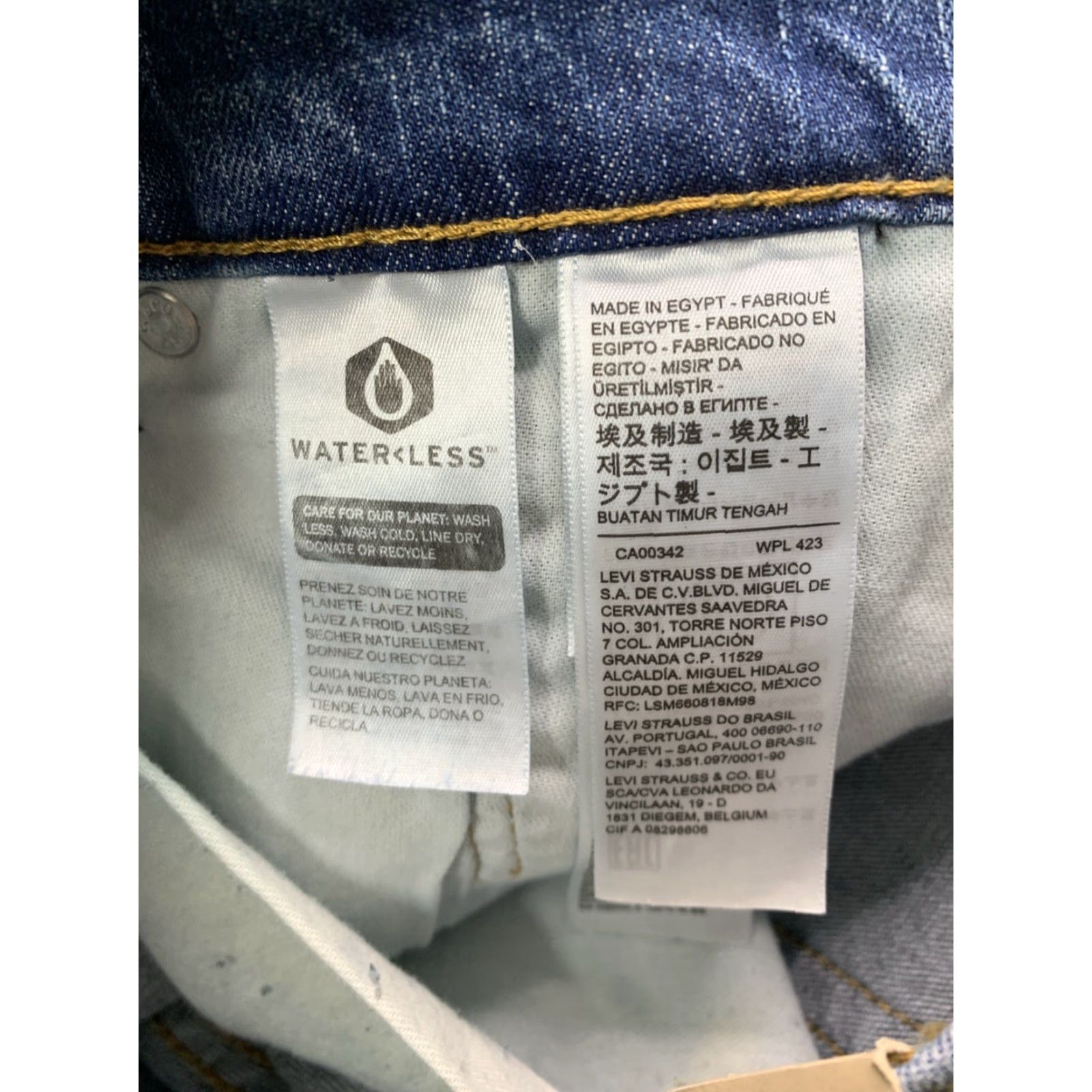 Levi's Levi’s 505 Regular Eco Ease Stretch Straight Leg Denim Jeans Mens 34x29 NWT Blue Slim, Regular, Zip, Jeans, Levi’s 505, 34x29, NWT Size US 34 / EU 50 - 7 Thumbnail