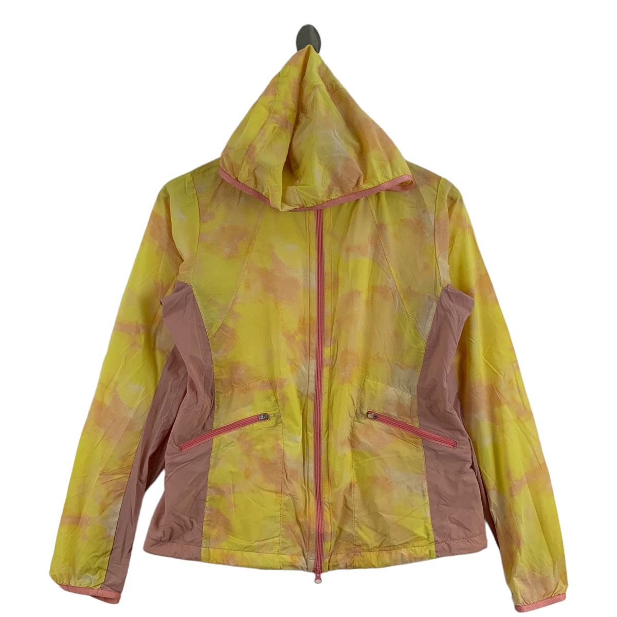 Anime ANIMA Overprint Design Yellow Hooded Windbreaker Light Size S / US 4 / IT 40 - 1 Thumbnail