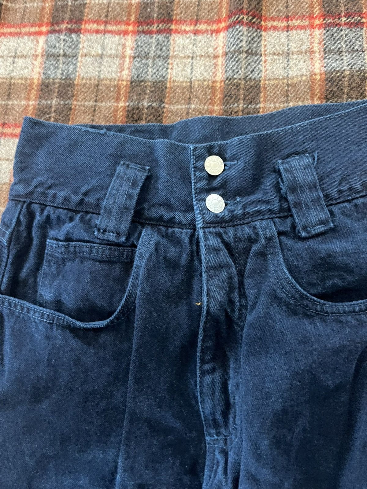 Other Vintage 80’s Made in USA Wave Navy High waisted Mom jeans Size 27" / US 4 / IT 40 - 4 Thumbnail
