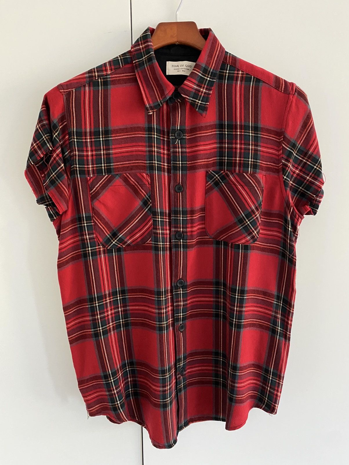 Fear of God Second Collection Sleeveless Flannel Size US S / EU 44-46 / 1 - 1 Thumbnail