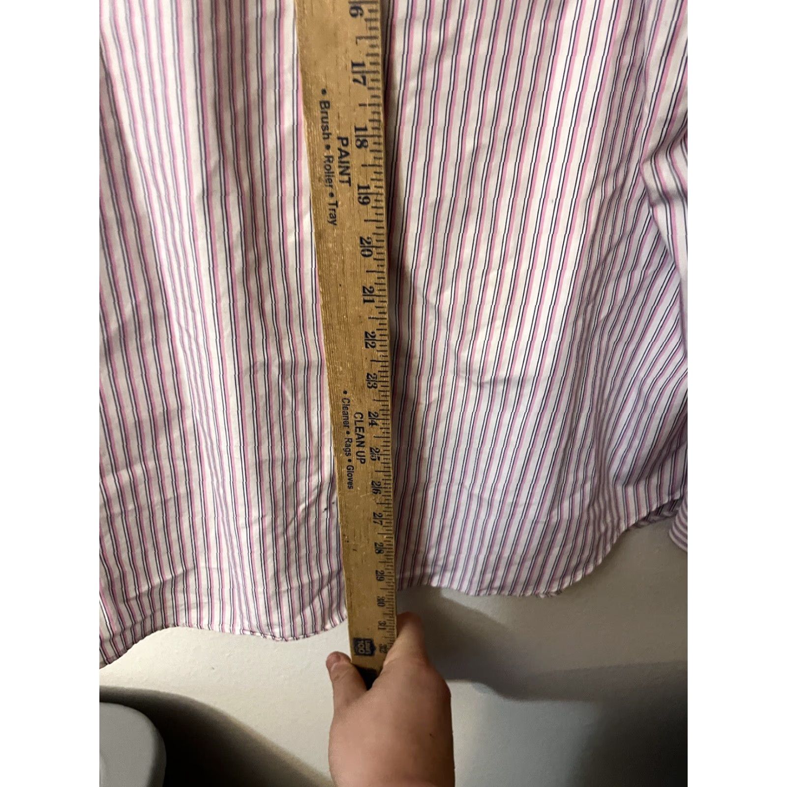 Ralph Lauren Lauren Ralph Lauren Men Shirt Pink Striped Non Iron Button Size 16.5 Size US L / EU 52-54 / 3 - 4 Thumbnail