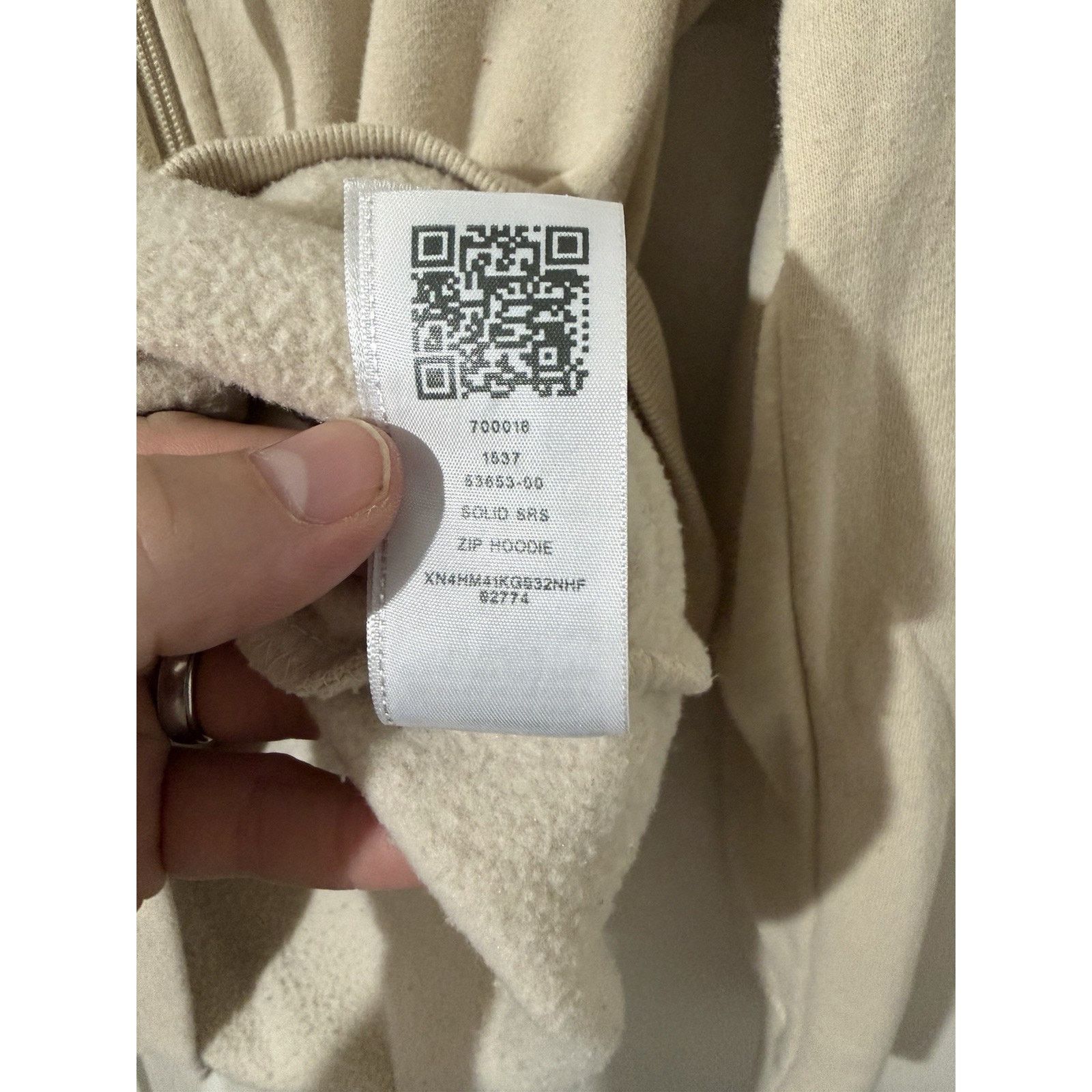 True Religion True Religion Solid SRS Hoodie Sz L Beige Full Zip Buddha Size US L / EU 52-54 / 3 - 4 Thumbnail