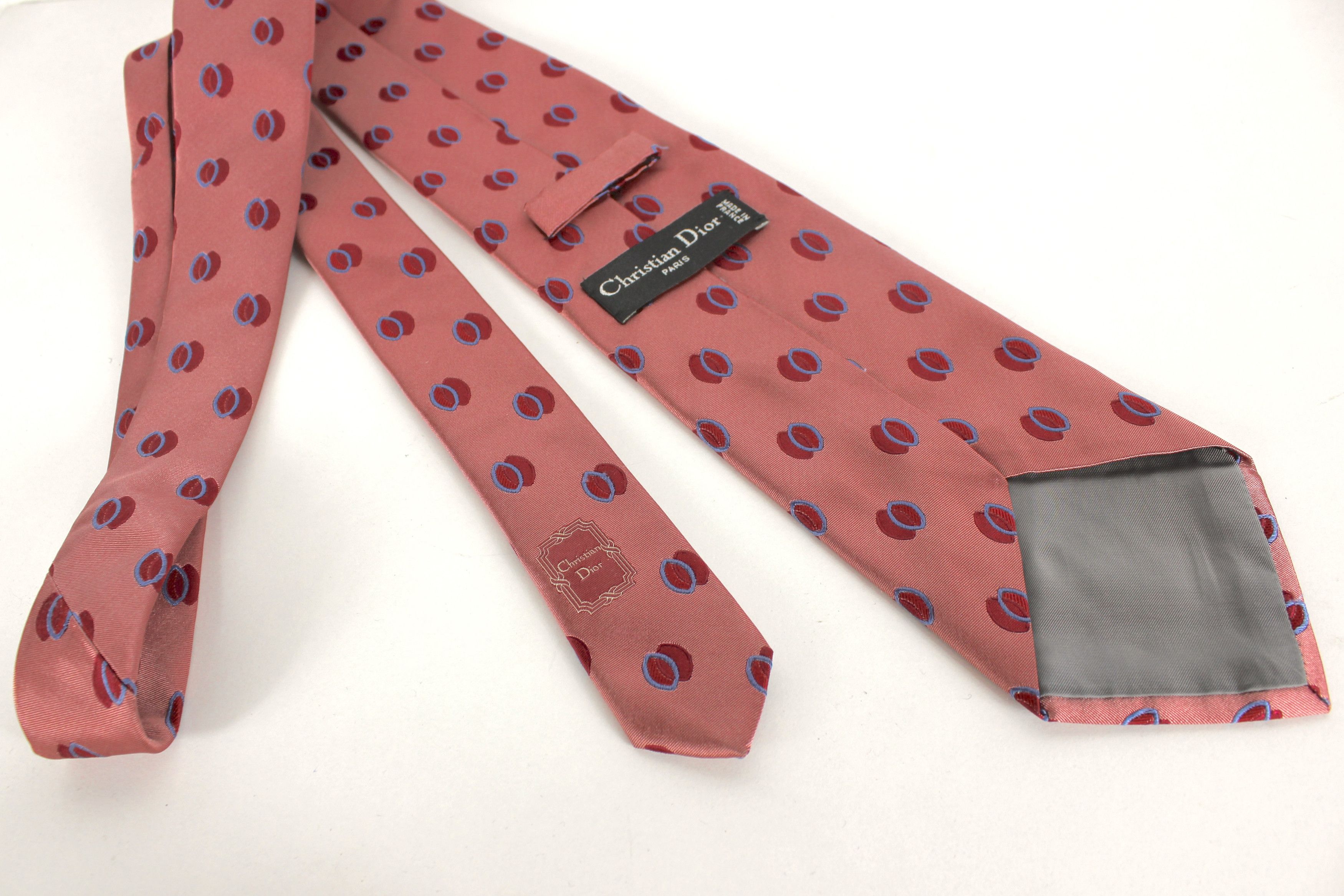 Dior Christian Dior Silk Tie Geometric Print Size ONE SIZE - 3 Thumbnail