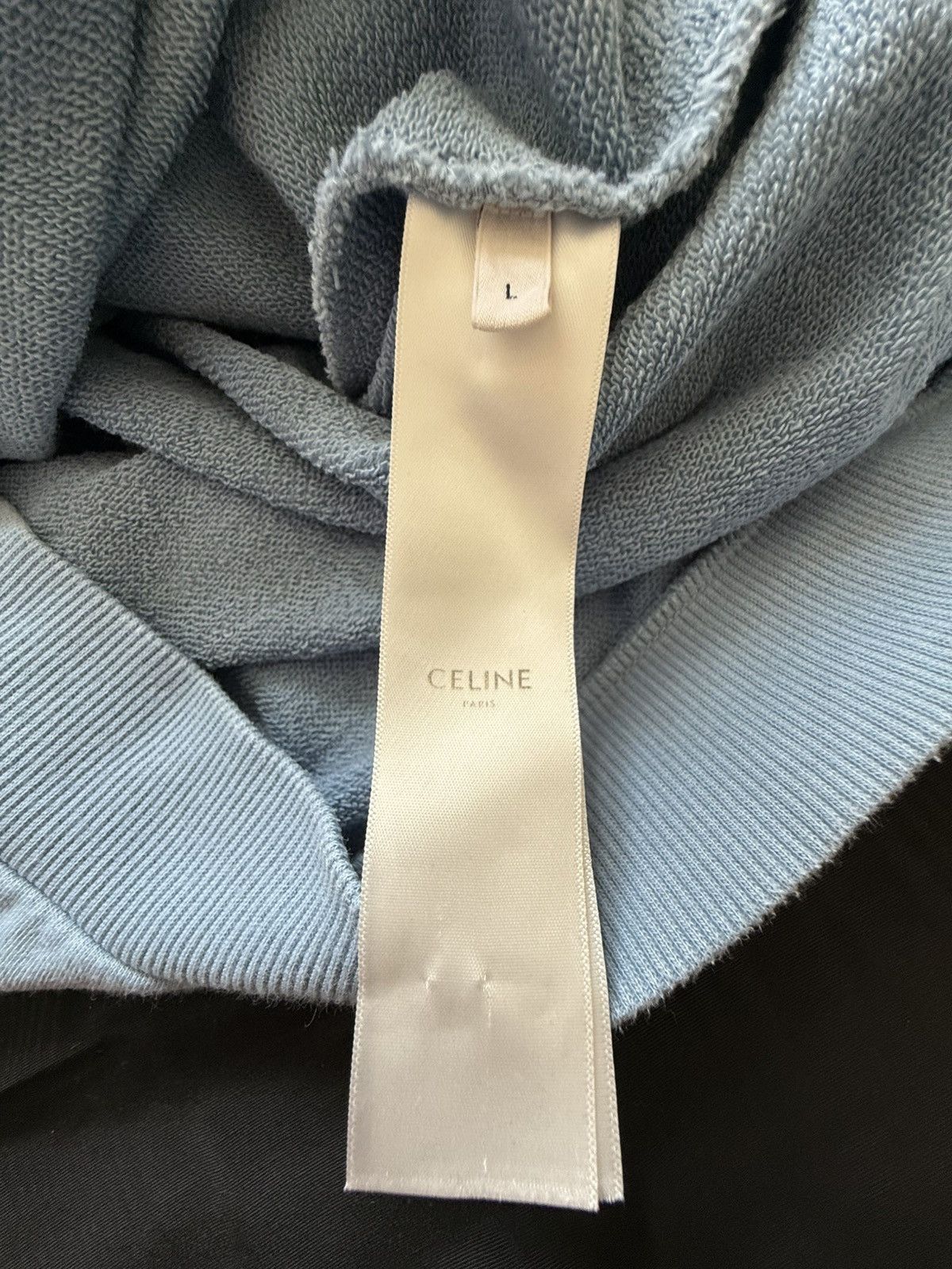 Celine Celine blue black logo hoodie Hedi Slimane grail Size US L / EU 52-54 / 3 - 21 Thumbnail