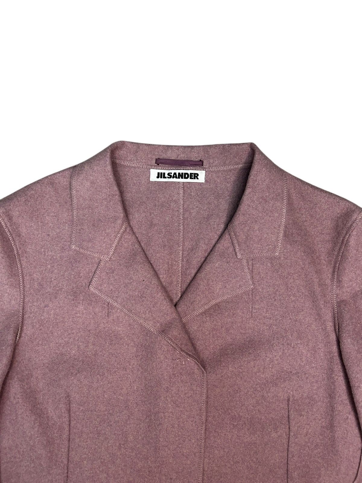 Jil Sander 90s Bonded Wool Blazer Size XXS / US 00 / IT 34 - 2 Thumbnail