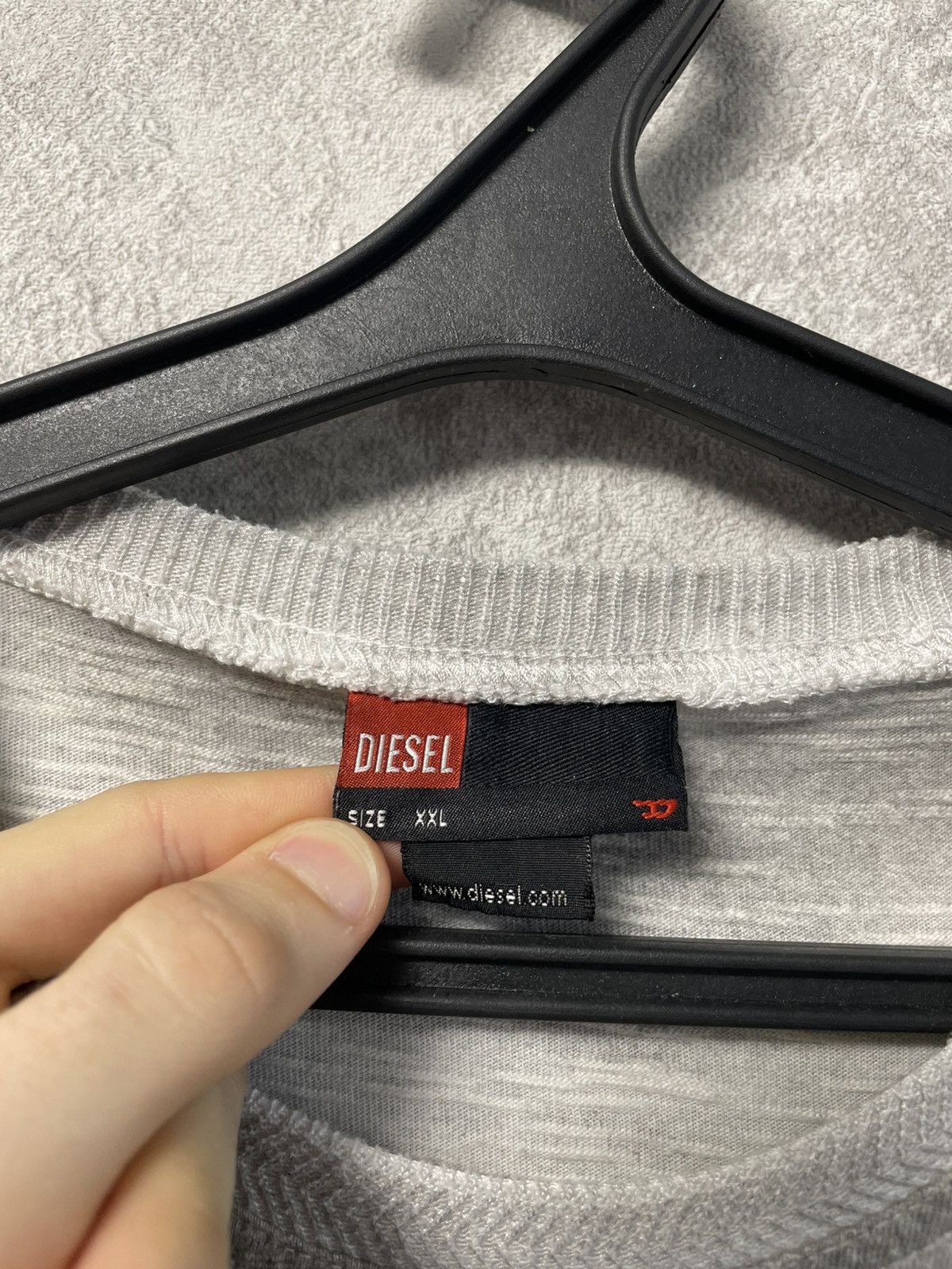 Diesel Vintage Diesel Distressed Long Sleeve Made In Italy Y2K 90s Size US XXL / EU 58 / 5 - 9 Thumbnail