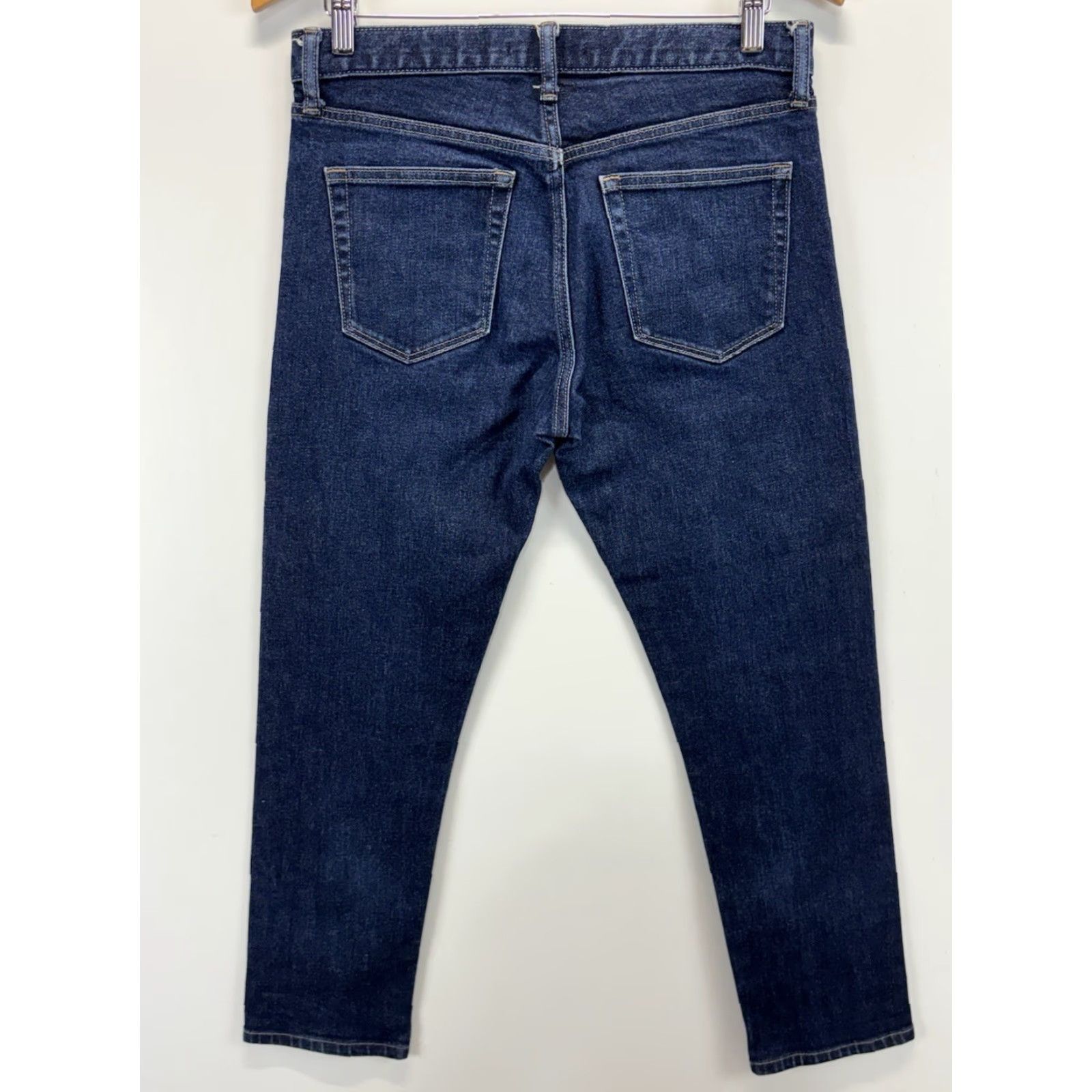 Uniqlo Uniqlo Jeans Mens 31x32 31x28 Blue Denim Straight Slim Fit Stretch City Hipster USA Jeans Men Slim Standard Regular Size 31 Blue Size US 31 - 3 Thumbnail