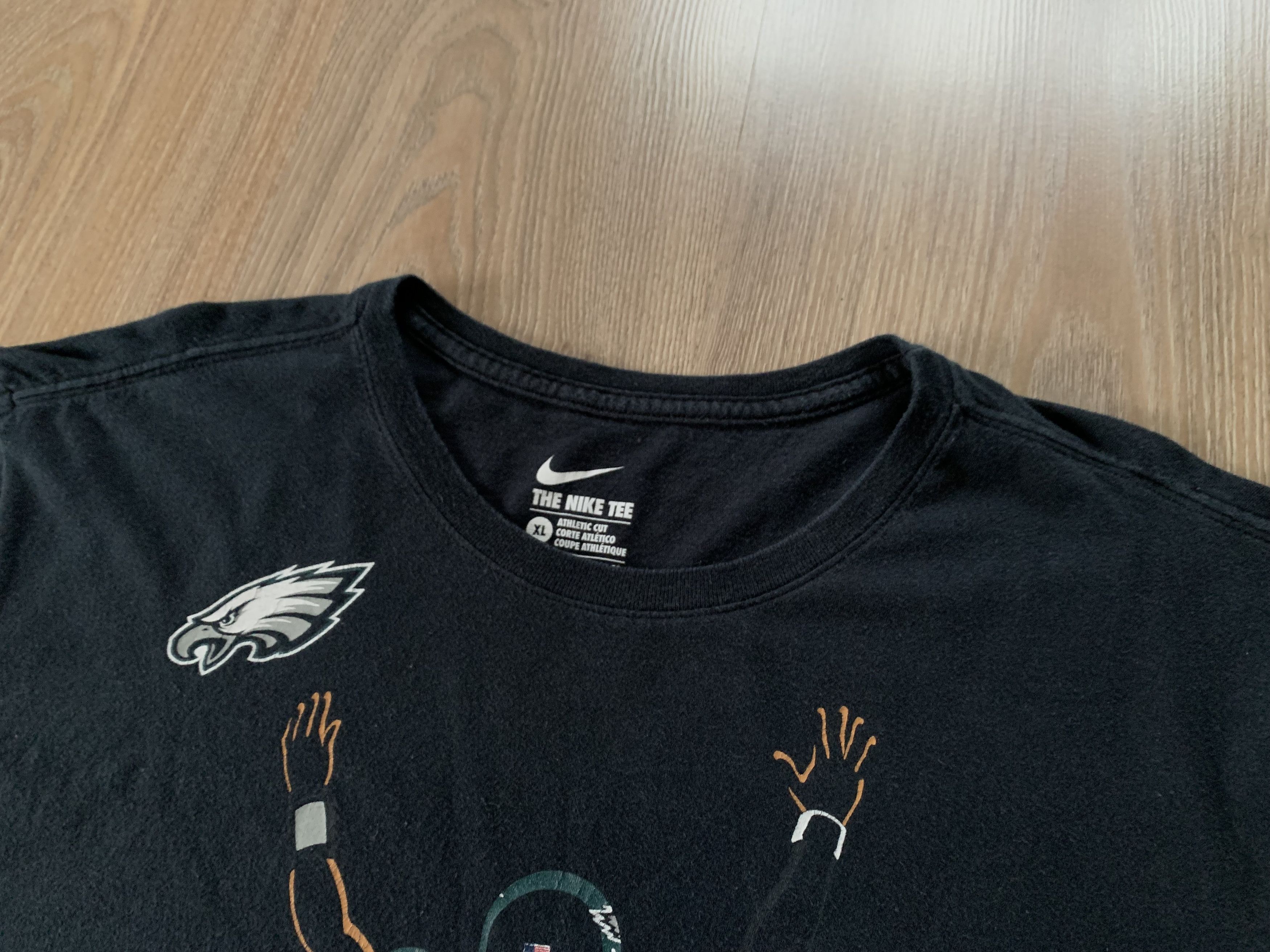 NFL × Nike The Nike Tee Black Cotton T Shirt Size US XL / EU 56 / 4 - 4 Thumbnail