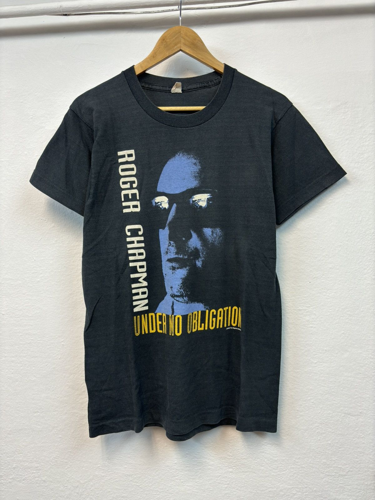 Band Tees × Vintage Vintage Roger Chapman 1992 Band Rock T shirt 90s y2k black Size US M / EU 48-50 / 2 - 1 Thumbnail